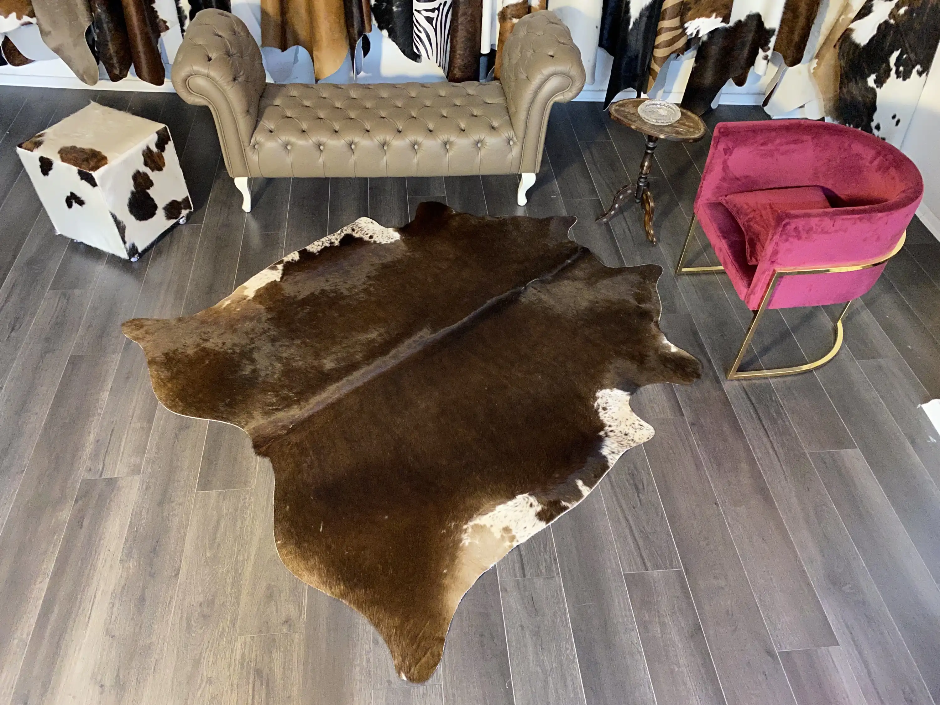 HAKİKİ DERİ DANA POSTU KAHVE 185 x 205 - 0201000173