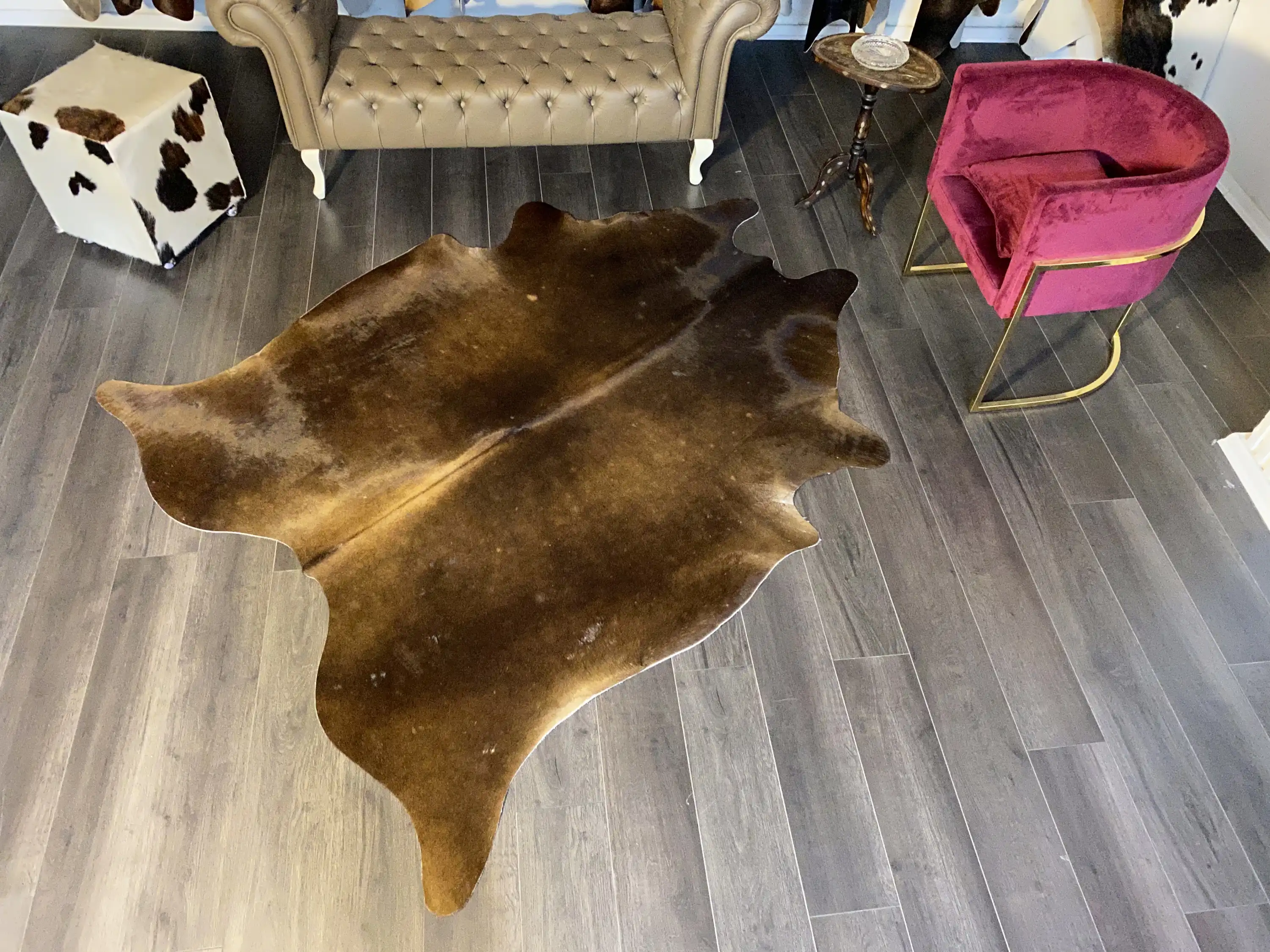 HAKİKİ DERİ DANA POSTU KAHVE 185 x 230 - 0201000151