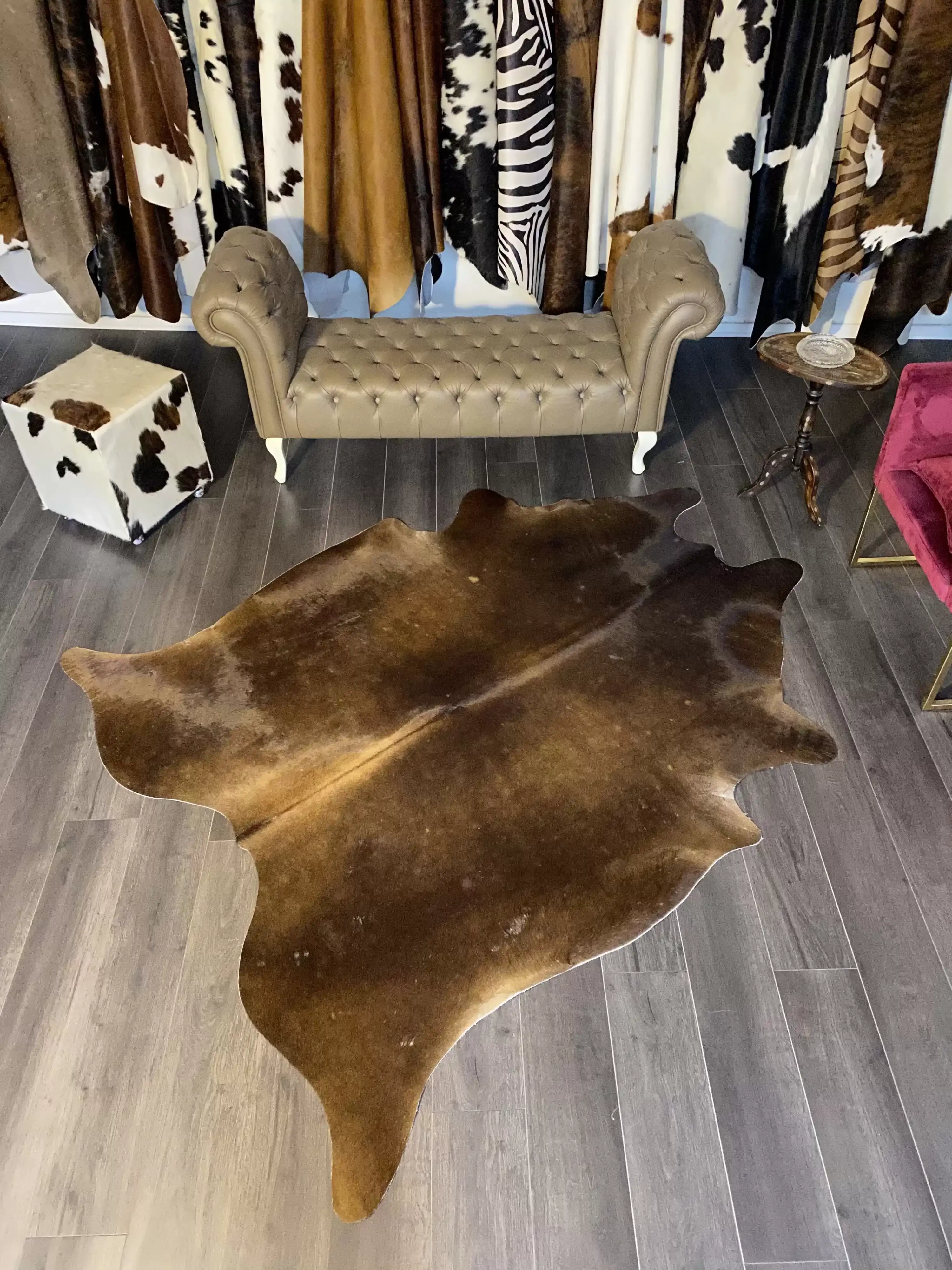 HAKİKİ DERİ DANA POSTU KAHVE 185 x 230 - 0201000151