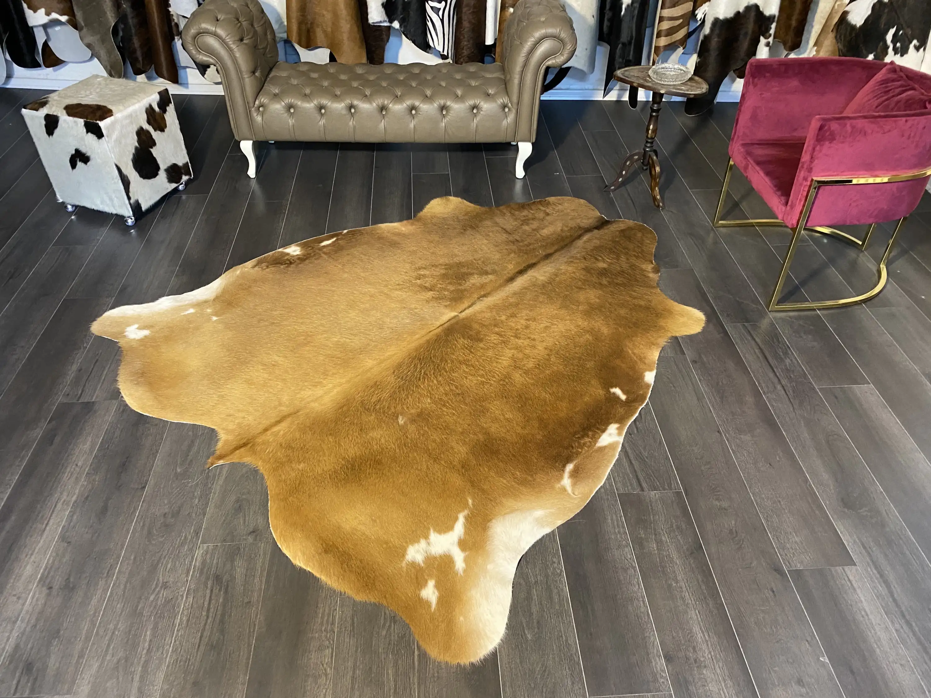 HAKİKİ DERİ DANA POSTU KAHVE 190 x 215 - 0201000062