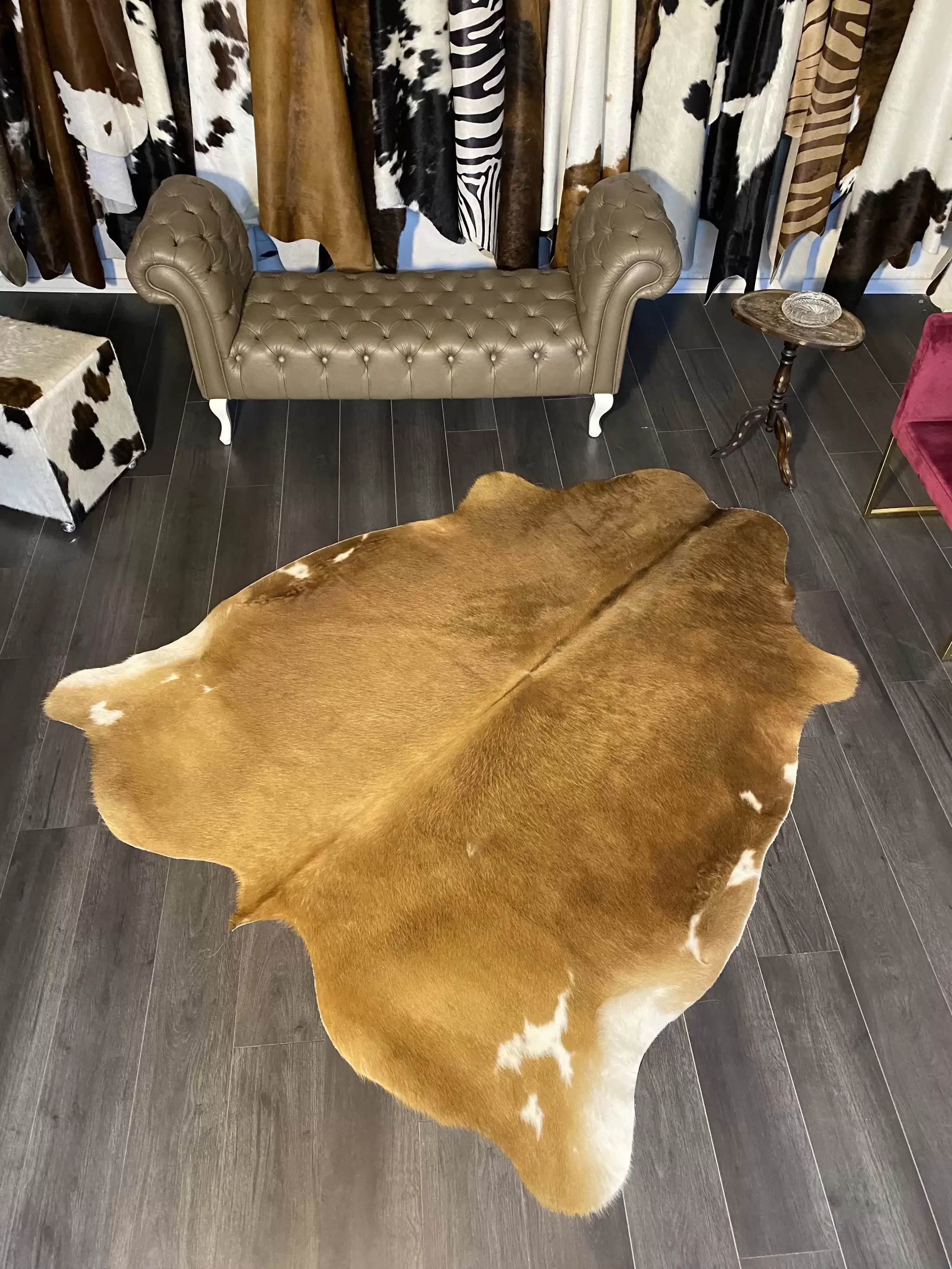 HAKİKİ DERİ DANA POSTU KAHVE 190 x 215 - 0201000062