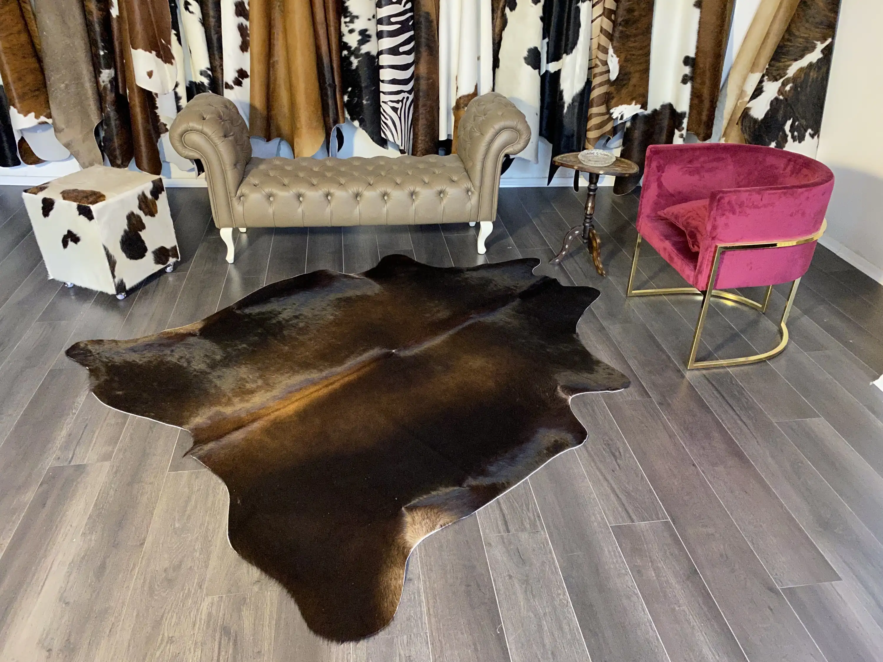 HAKİKİ DERİ DANA POSTU KAHVE 190 x 215 - 0201000076