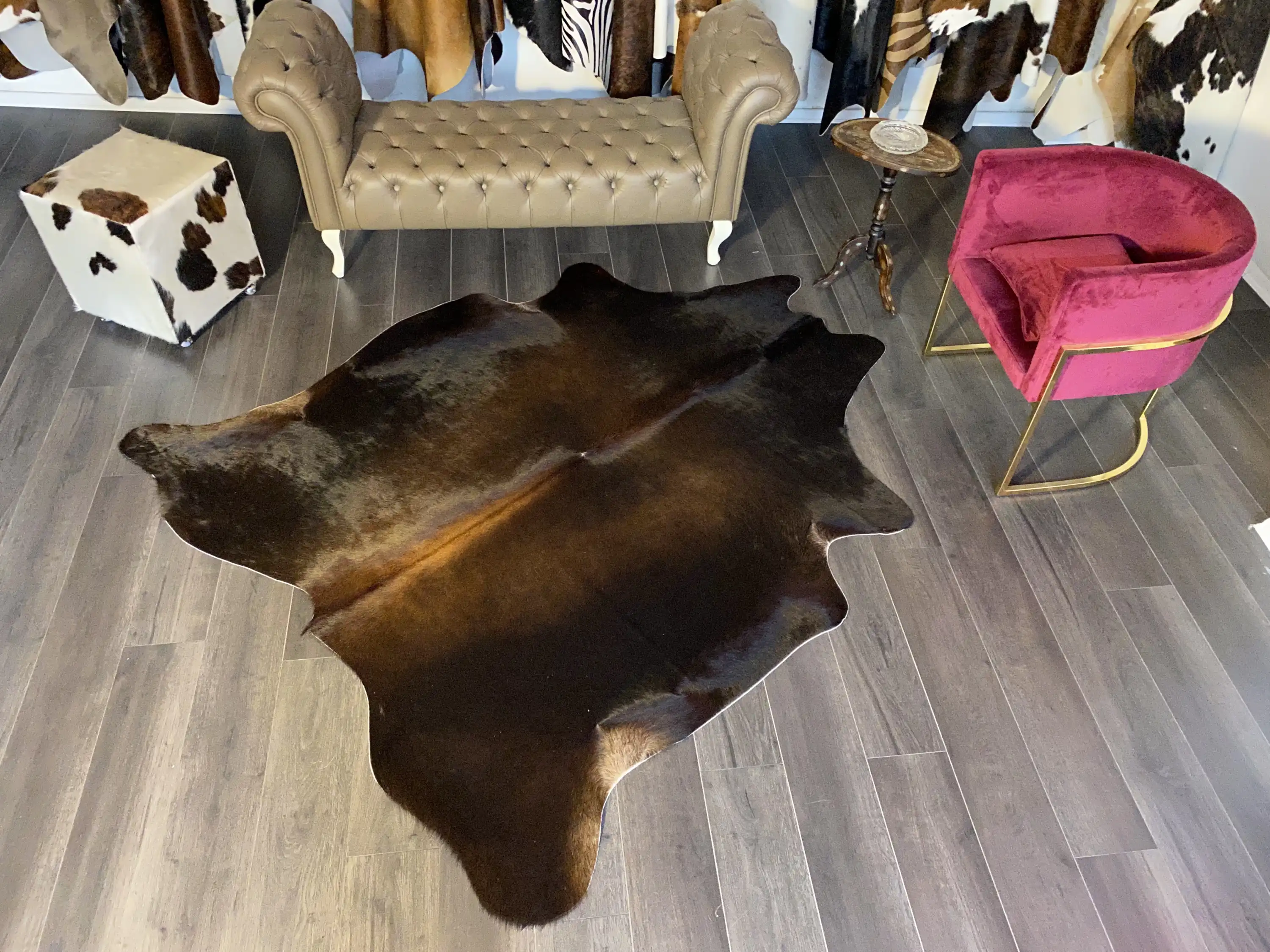 HAKİKİ DERİ DANA POSTU KAHVE 190 x 215 - 0201000076