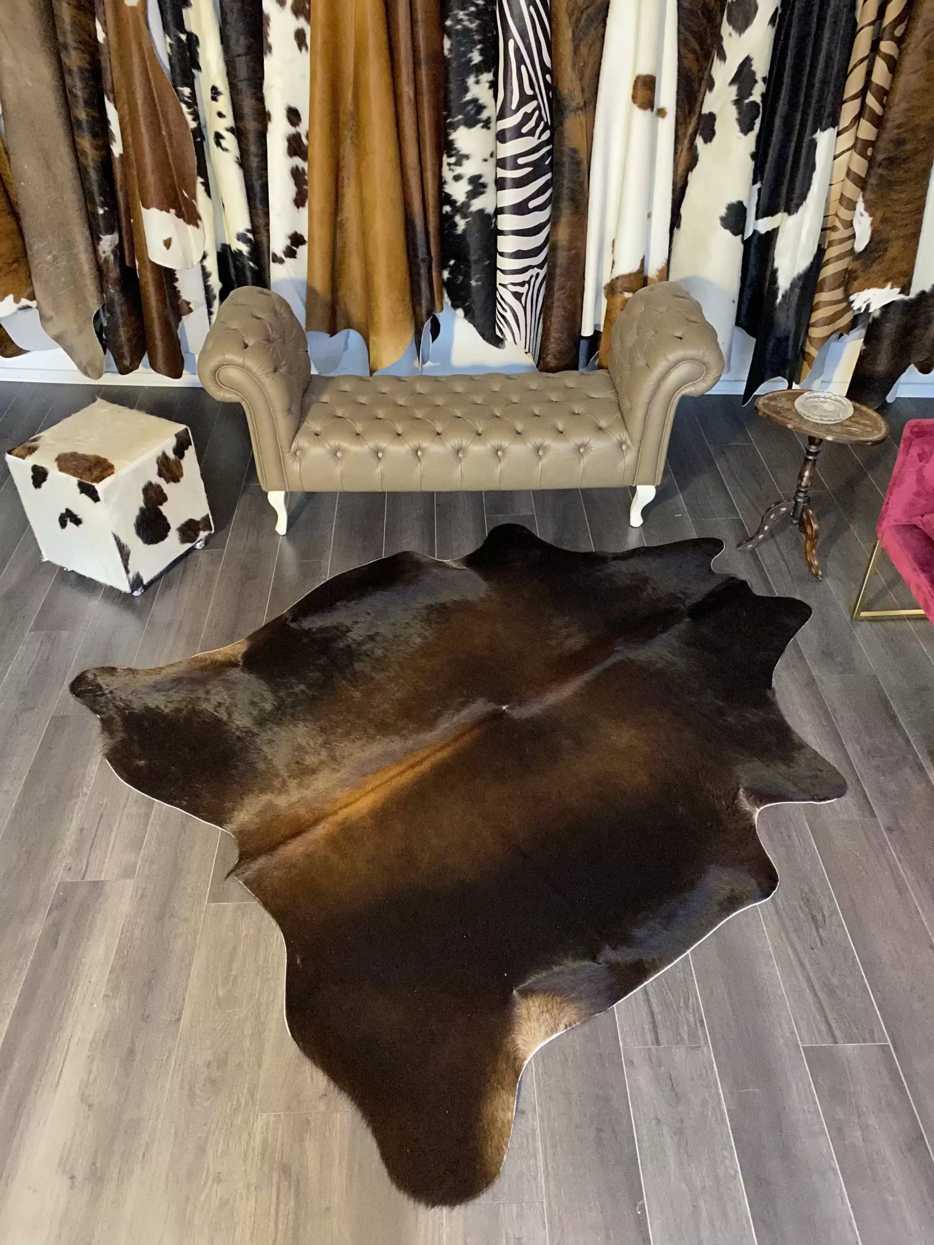 HAKİKİ DERİ DANA POSTU KAHVE 190 x 215 - 0201000076