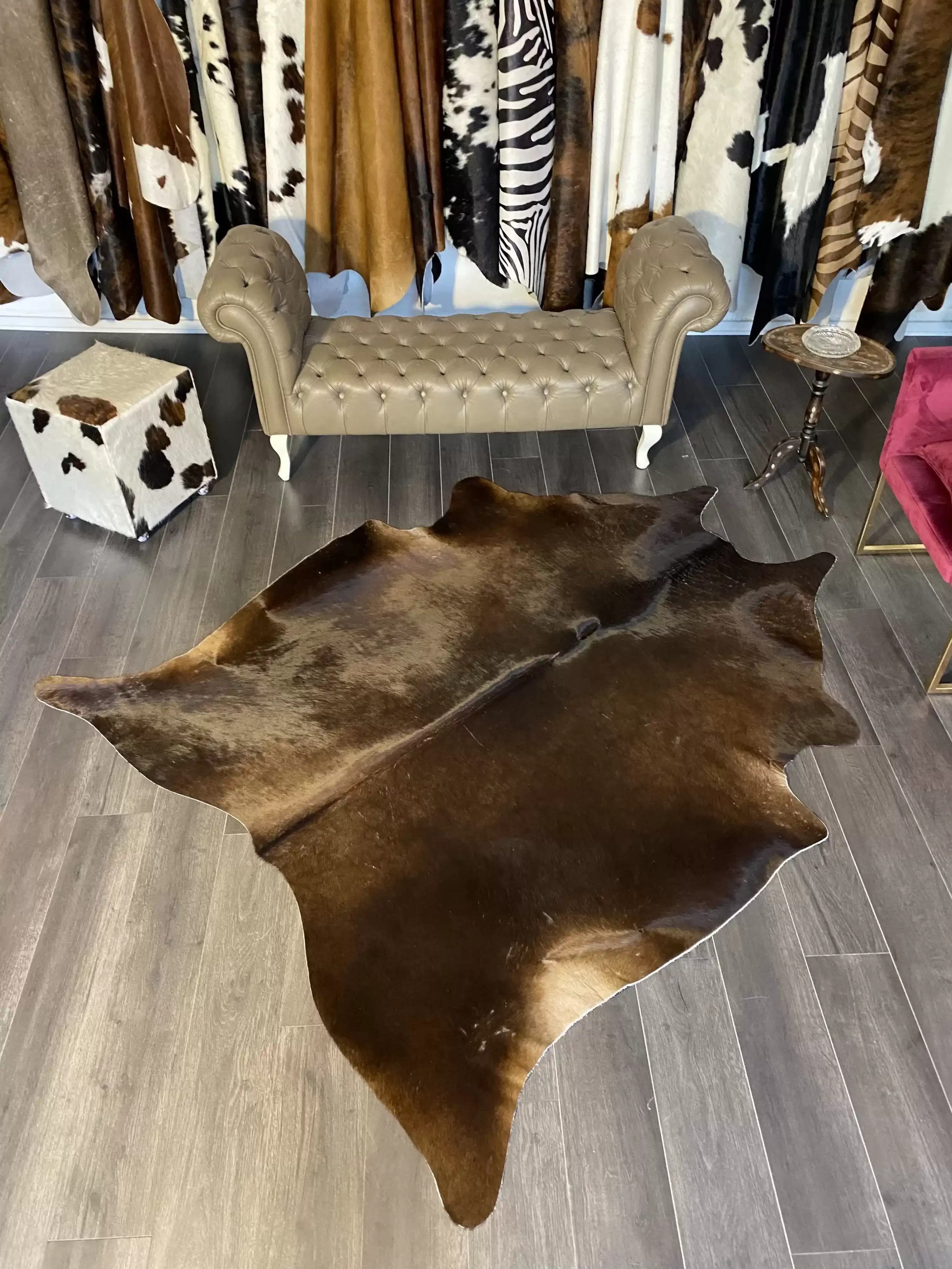 HAKİKİ DERİ DANA POSTU KAHVE 190 x 225 - 0201000111