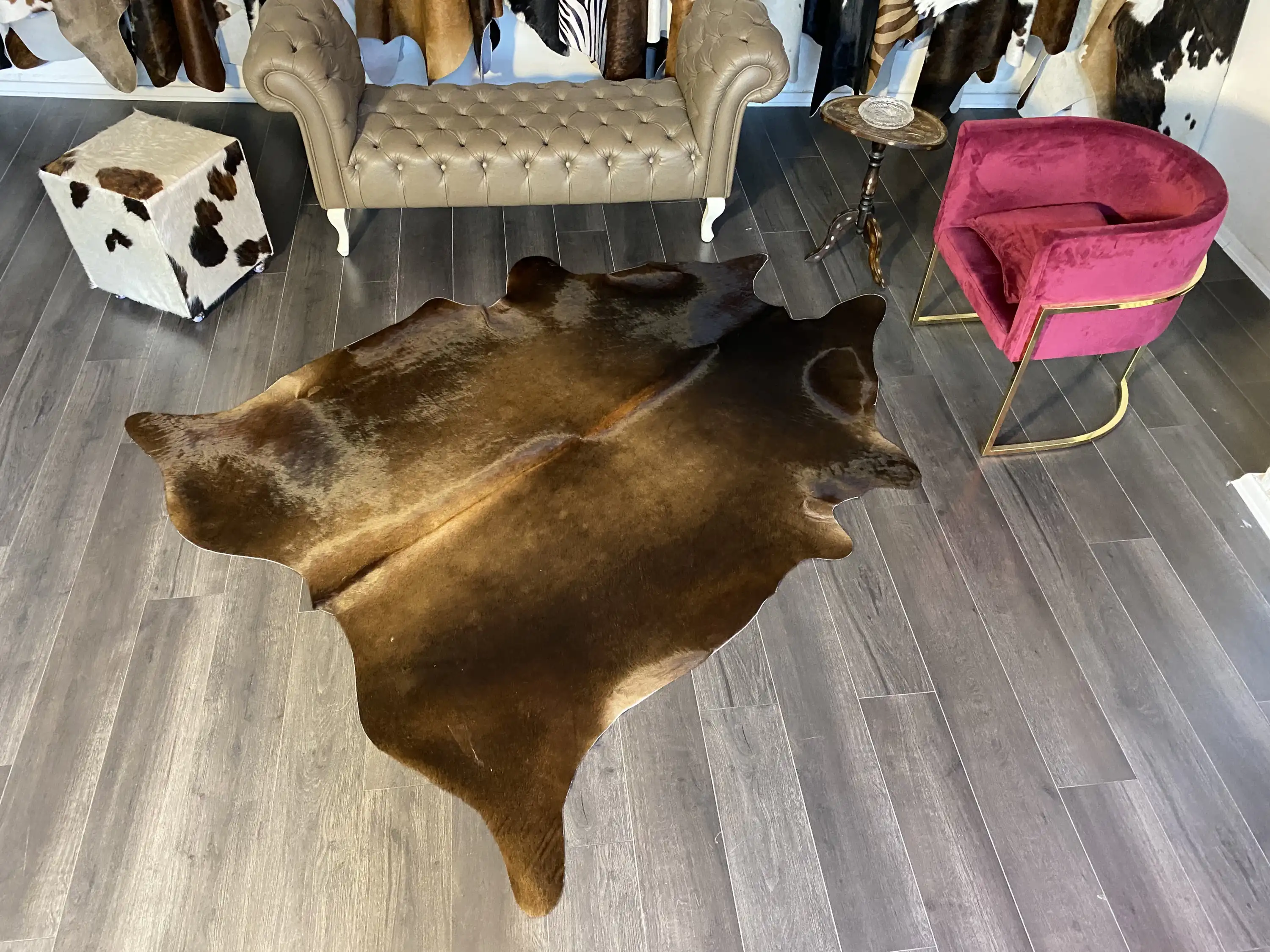 HAKİKİ DERİ DANA POSTU KAHVE 190 x 230 - 0201000094