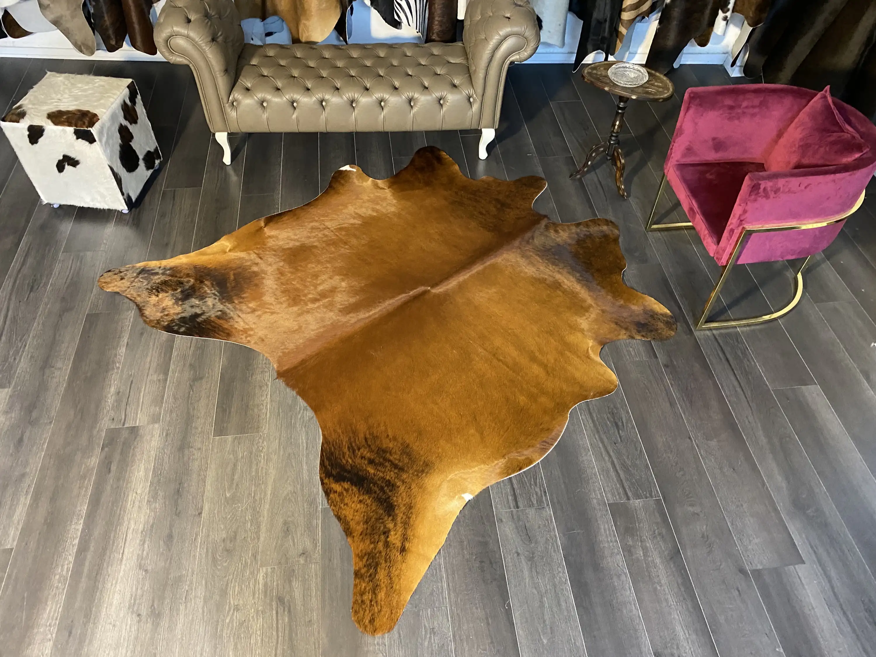 HAKİKİ DERİ DANA POSTU KAHVE 195 x 215 - 0201000168