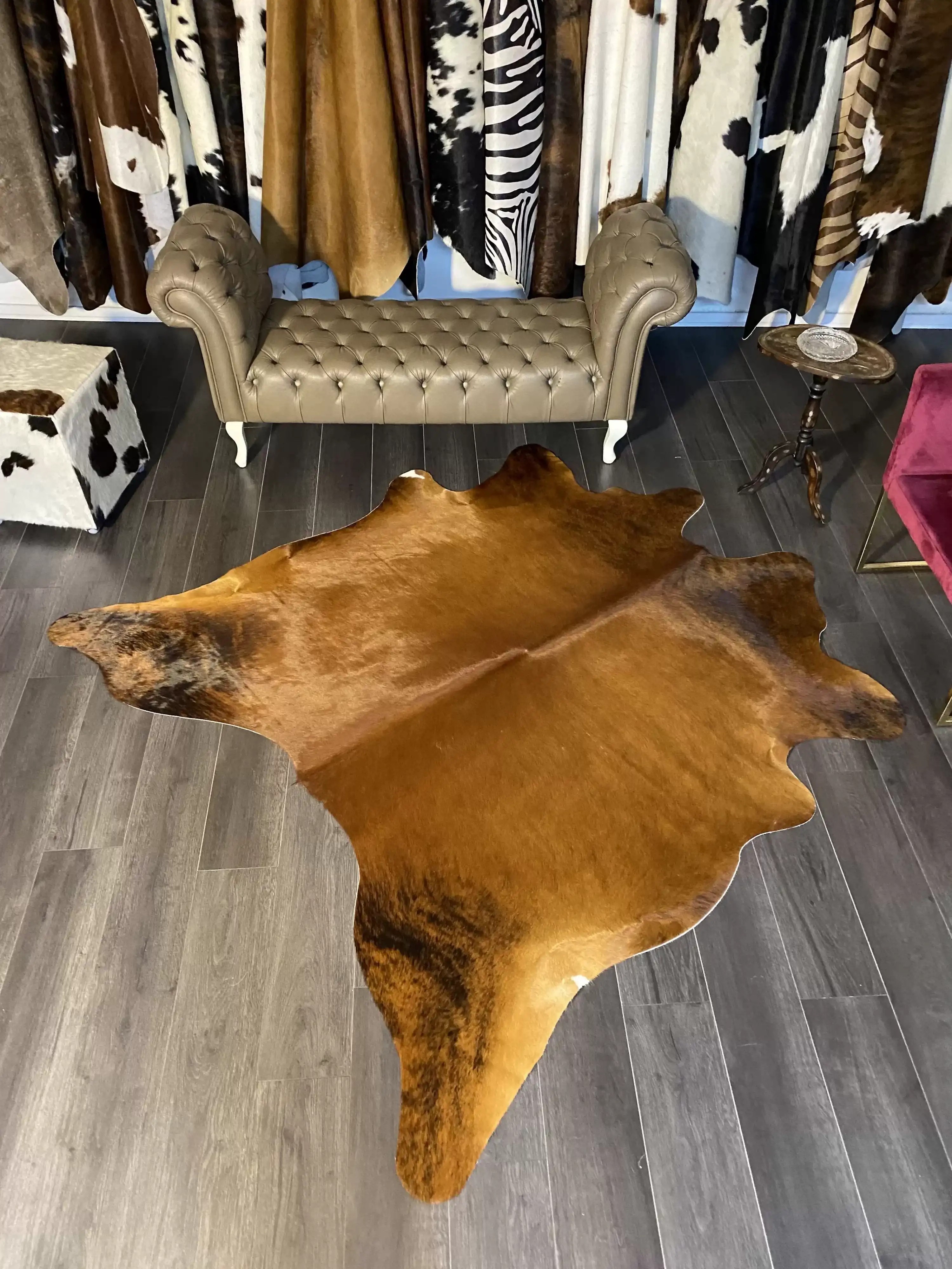 HAKİKİ DERİ DANA POSTU KAHVE 195 x 215 - 0201000168