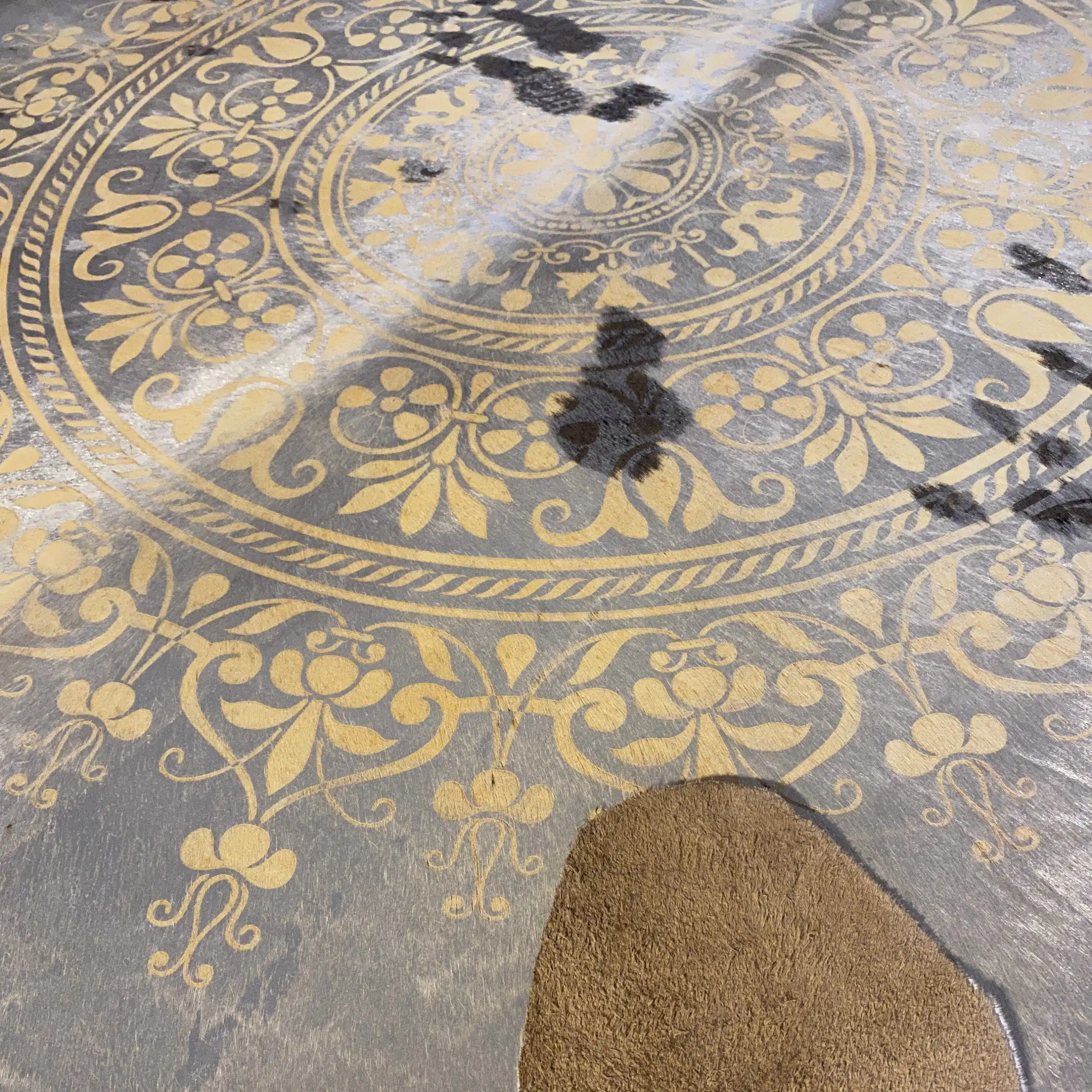 HAKİKİ DERİ DANA POSTU LAZERLİ-VARAKLI 165 x 195 - 1401000007