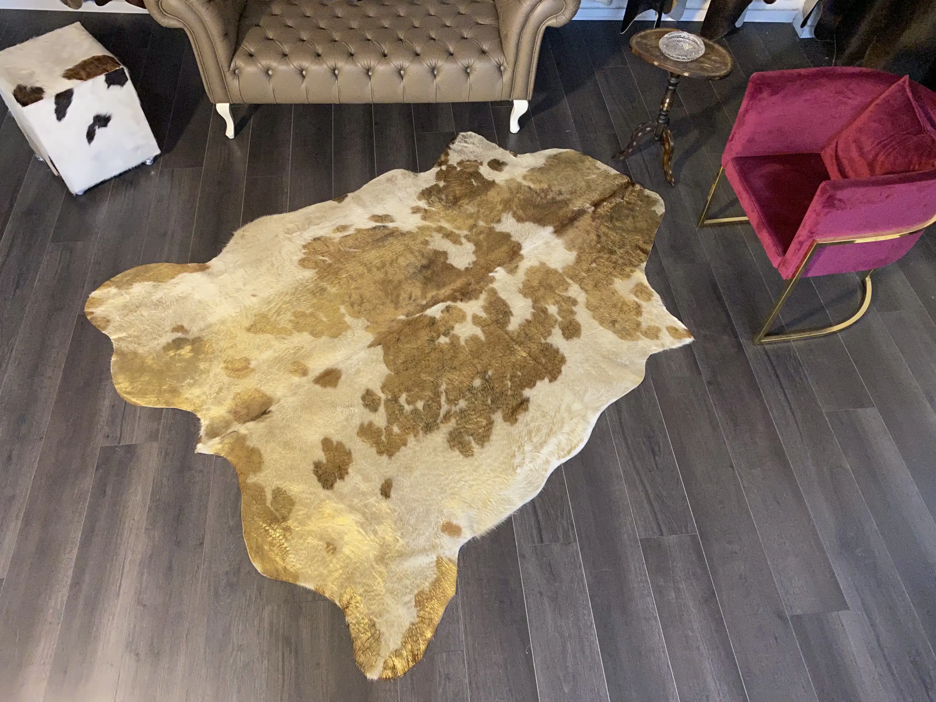 HAKİKİ DERİ DANA POSTU LAZERLİ-VARAKLI 185 x 225 - 1401000016