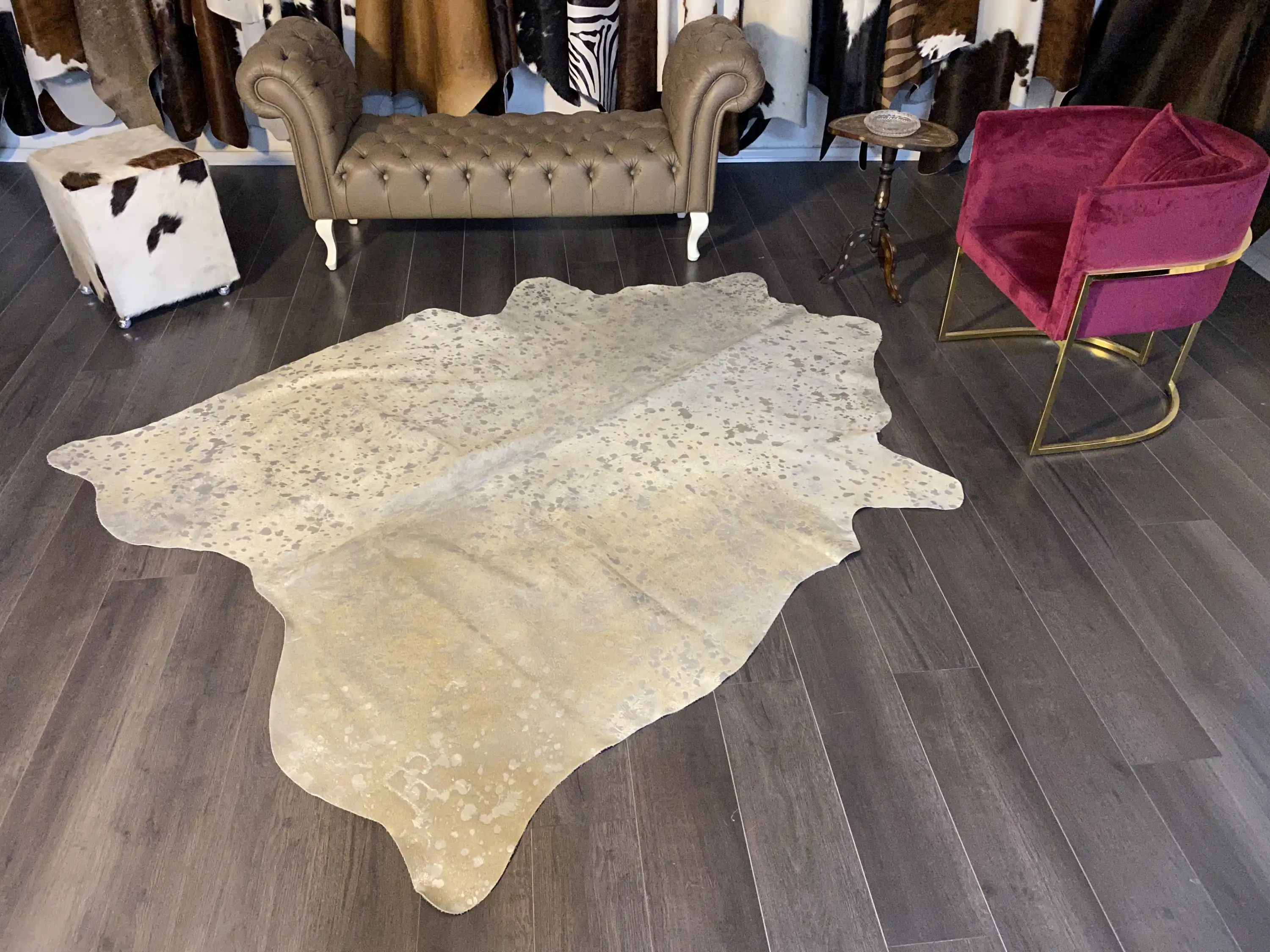 HAKİKİ DERİ DANA POSTU LAZERLİ-VARAKLI 185 x 230 - 1401000044