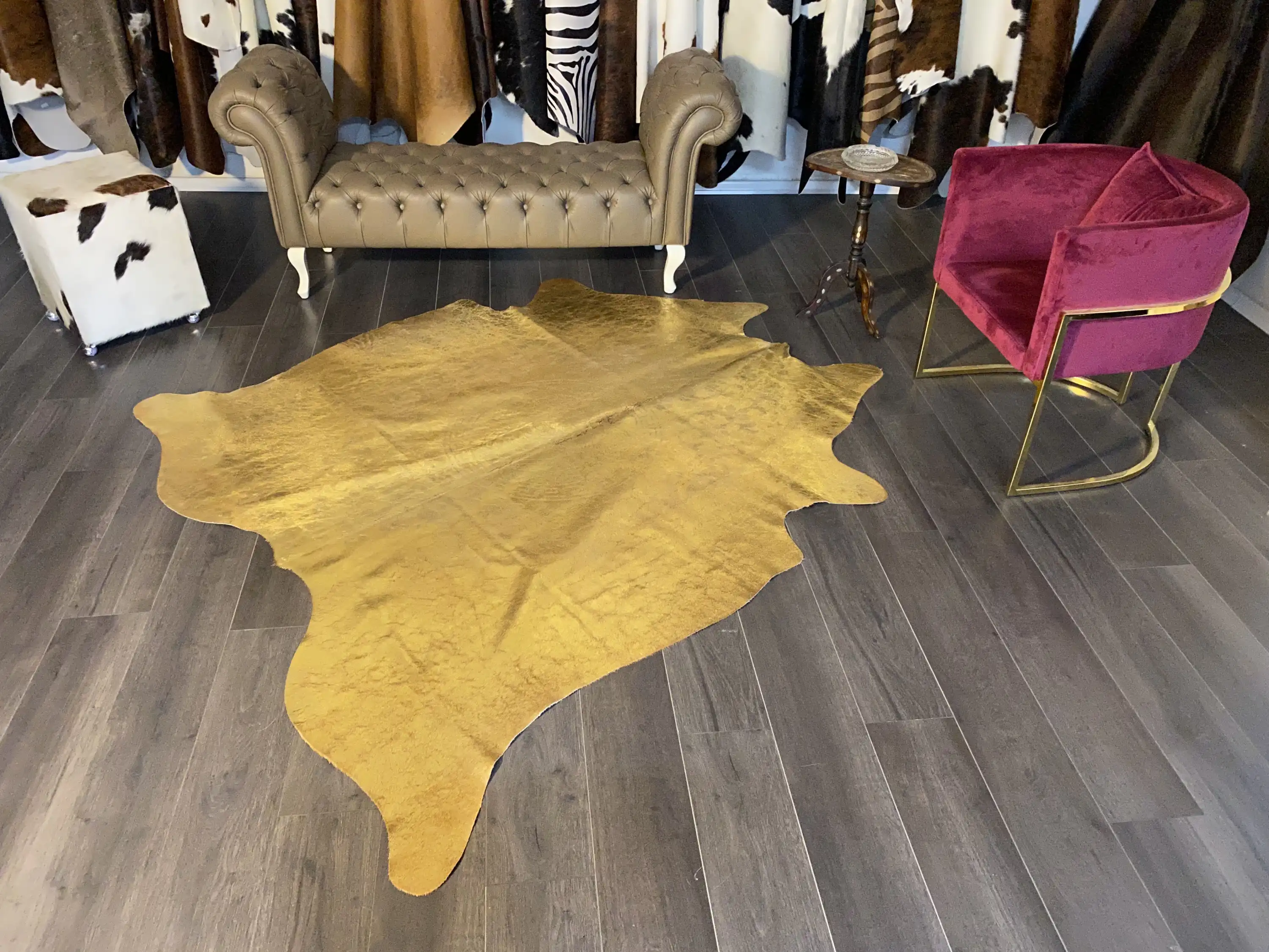 HAKİKİ DERİ DANA POSTU LAZERLİ-VARAKLI 190 x 215 - 1401000041