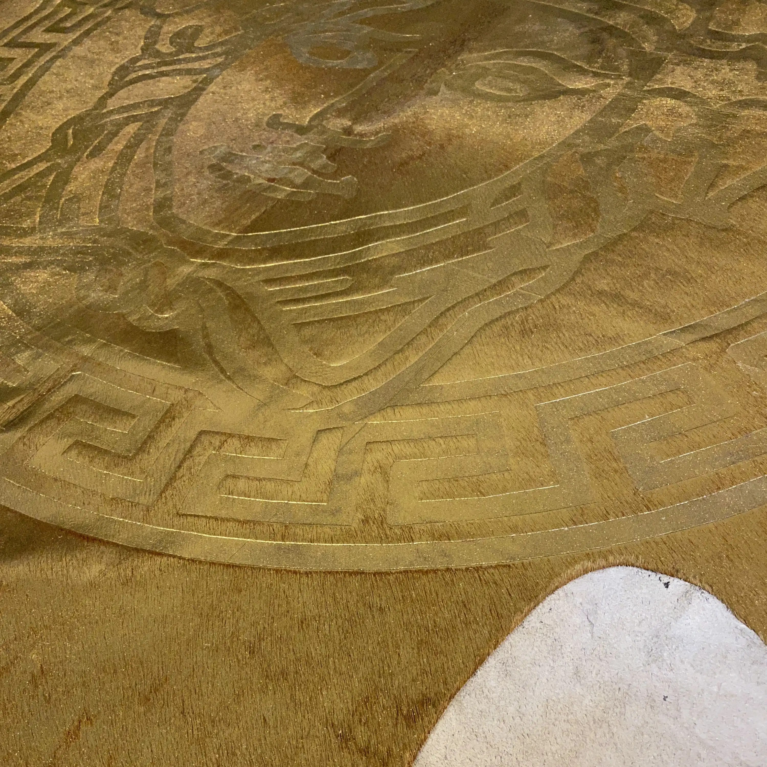 HAKİKİ DERİ DANA POSTU LAZERLİ-VARAKLI 190 x 230 - 1401000032