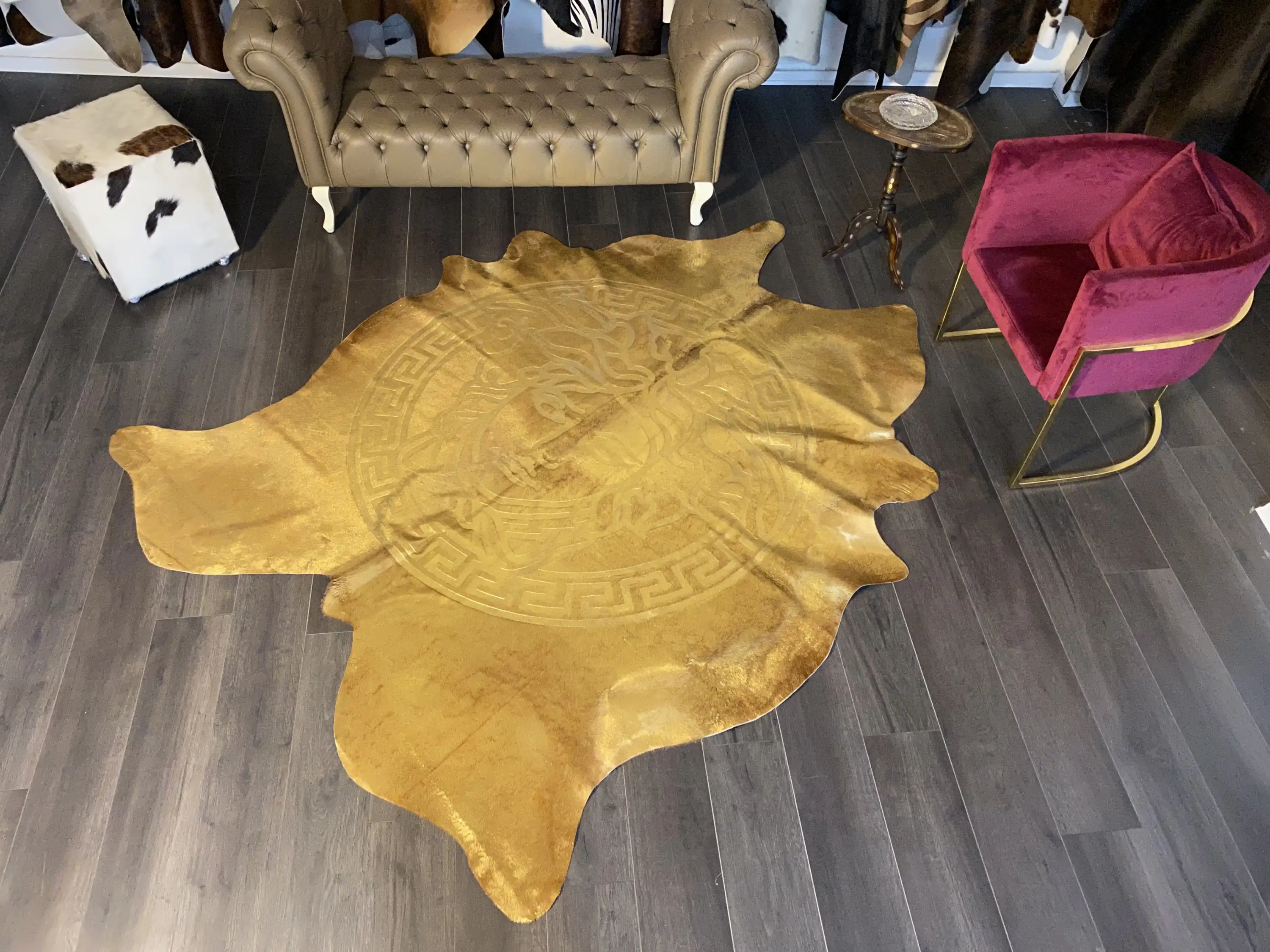 HAKİKİ DERİ DANA POSTU LAZERLİ-VARAKLI 190 x 230 - 1401000032