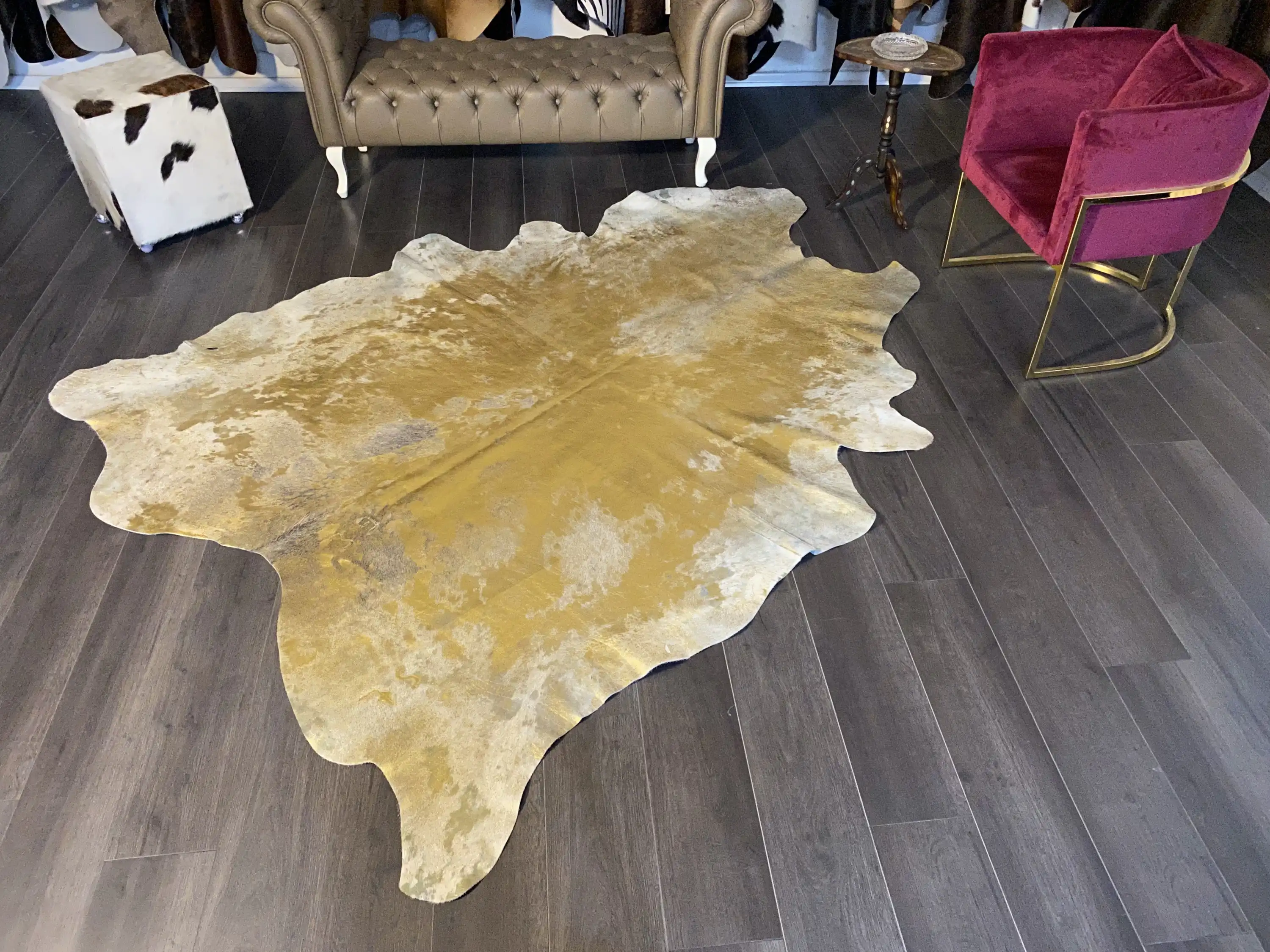 HAKİKİ DERİ DANA POSTU LAZERLİ-VARAKLI 200 x 240 - 1401000013