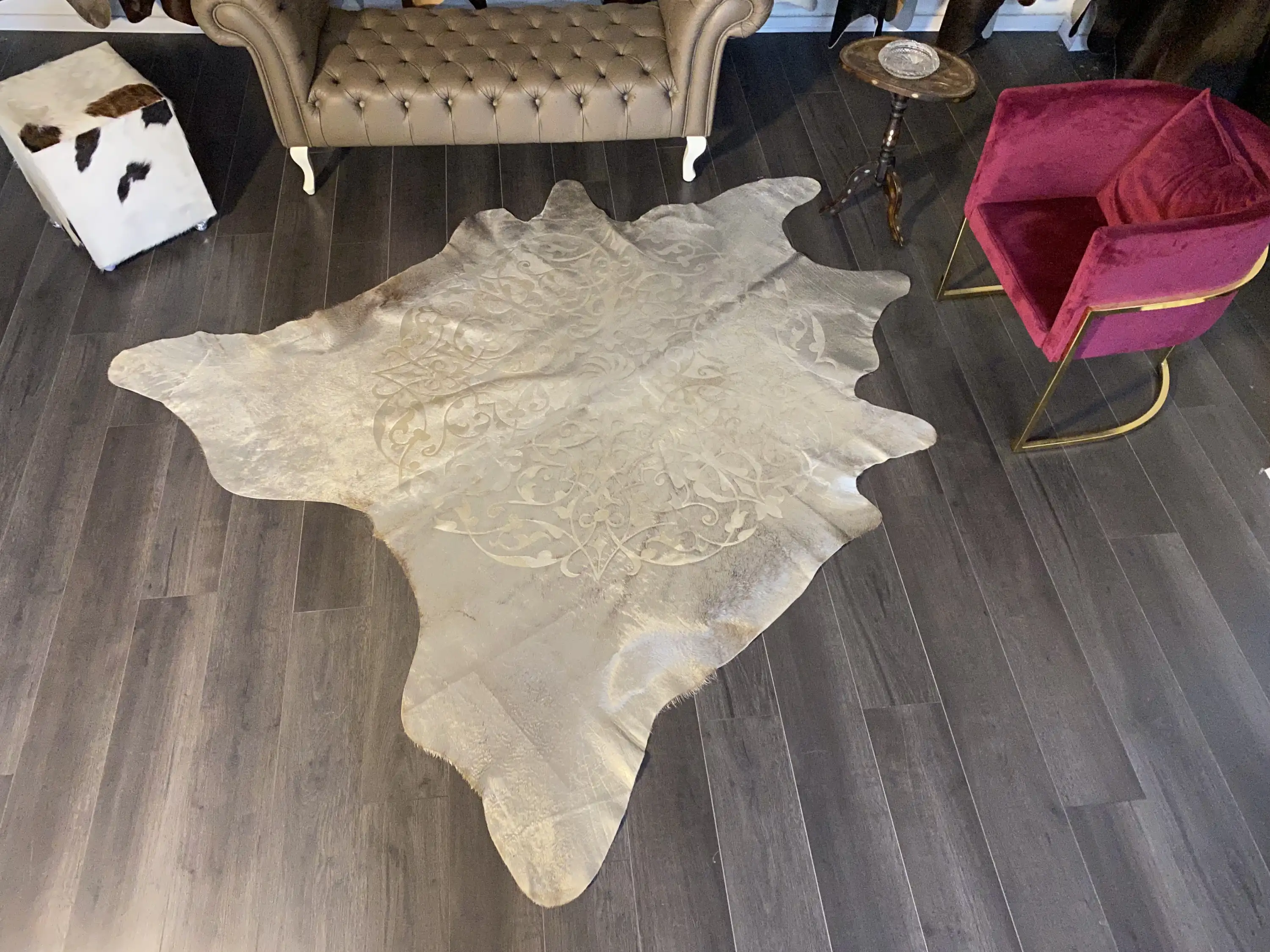 HAKİKİ DERİ DANA POSTU LAZERLİ-VARAKLI 205 x 220 - 1401000029