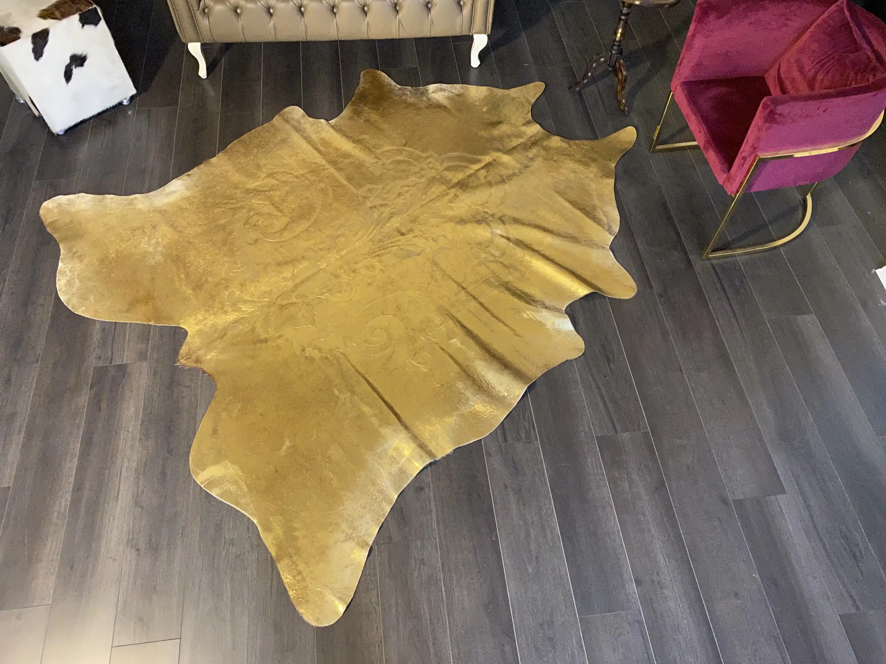 HAKİKİ DERİ DANA POSTU LAZERLİ-VARAKLI 210 x 245 - 1401000012