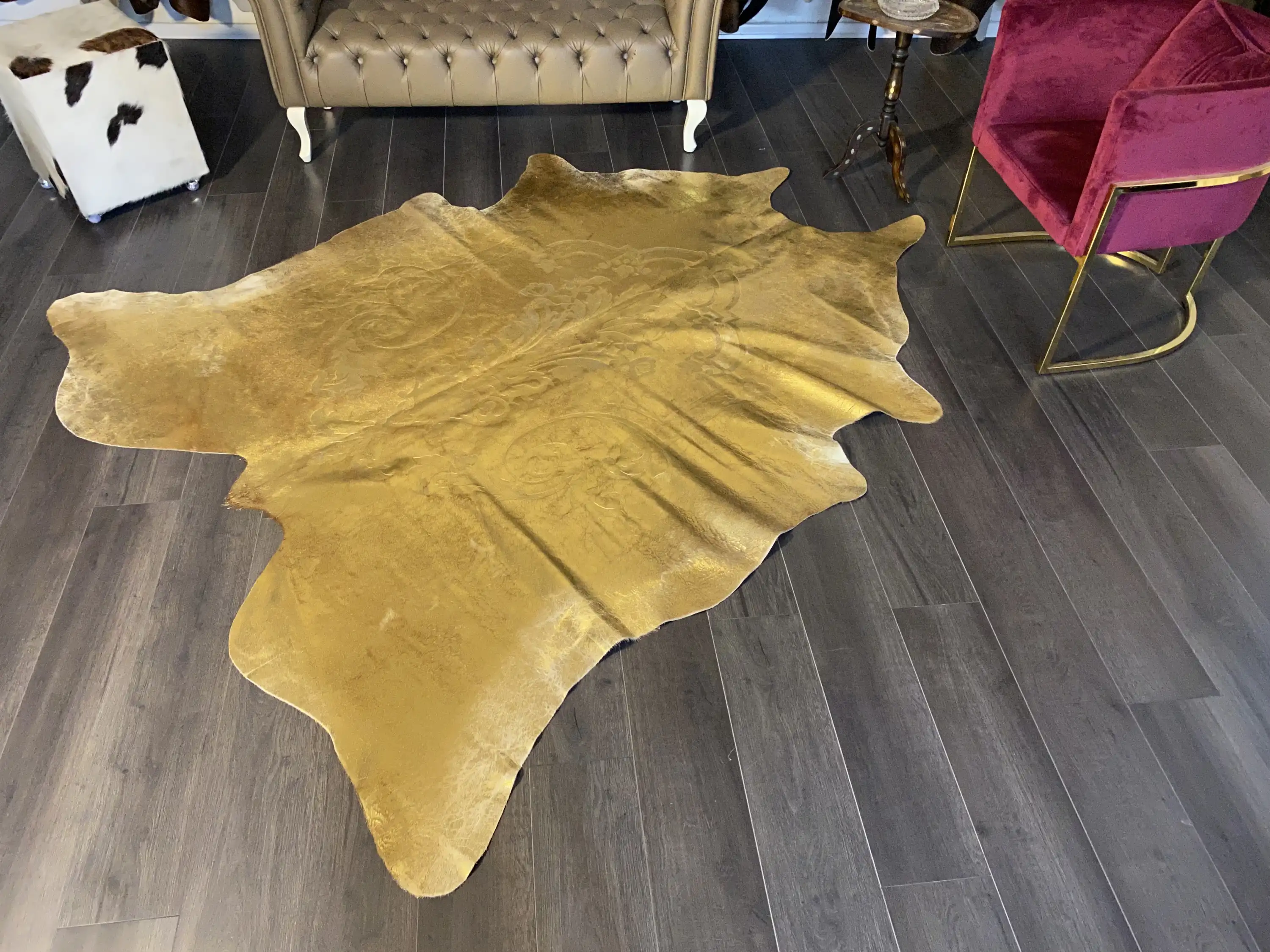 HAKİKİ DERİ DANA POSTU LAZERLİ-VARAKLI 210 x 245 - 1401000012