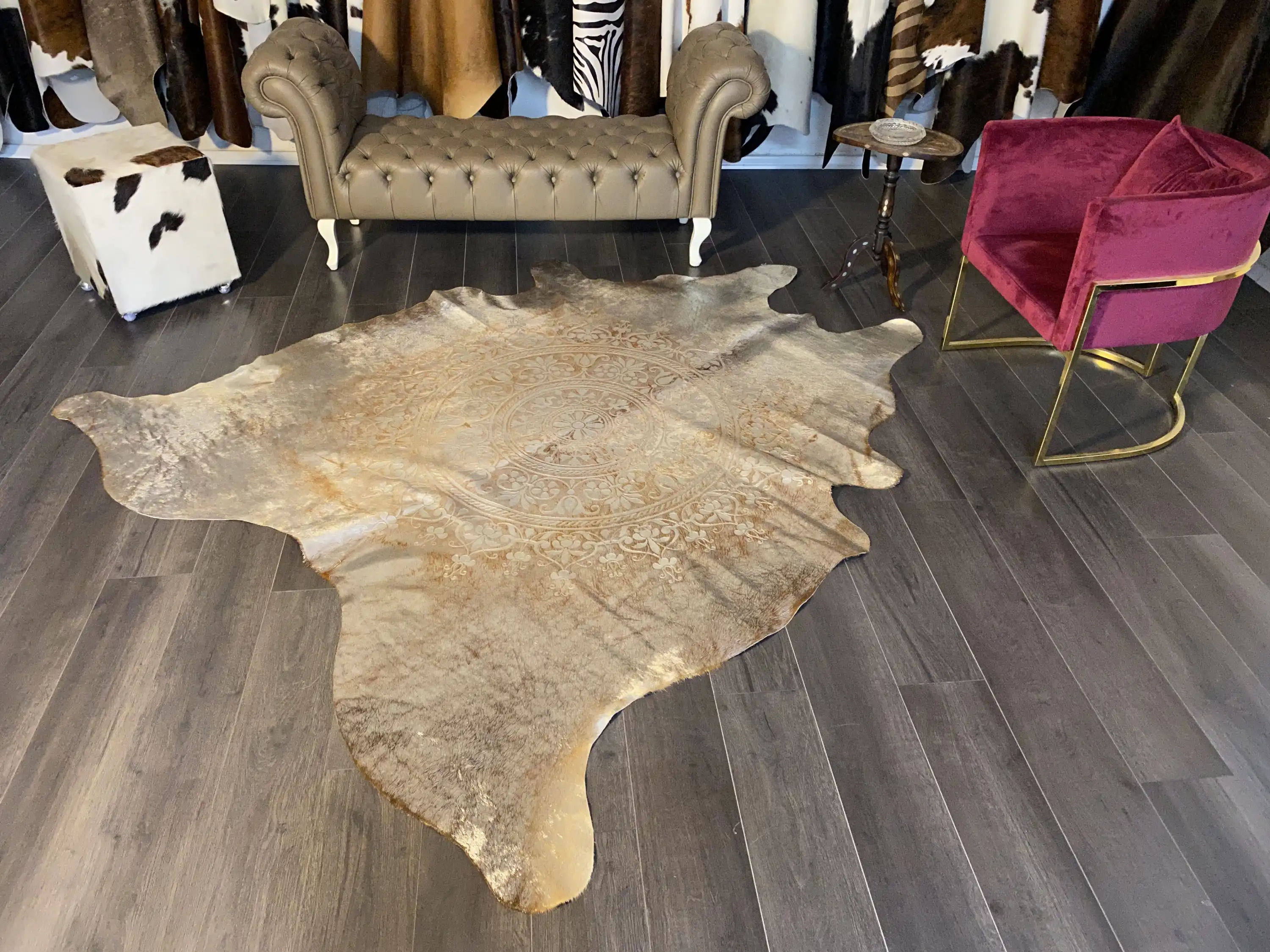 HAKİKİ DERİ DANA POSTU LAZERLİ-VARAKLI 215 x 230 - 1401000038