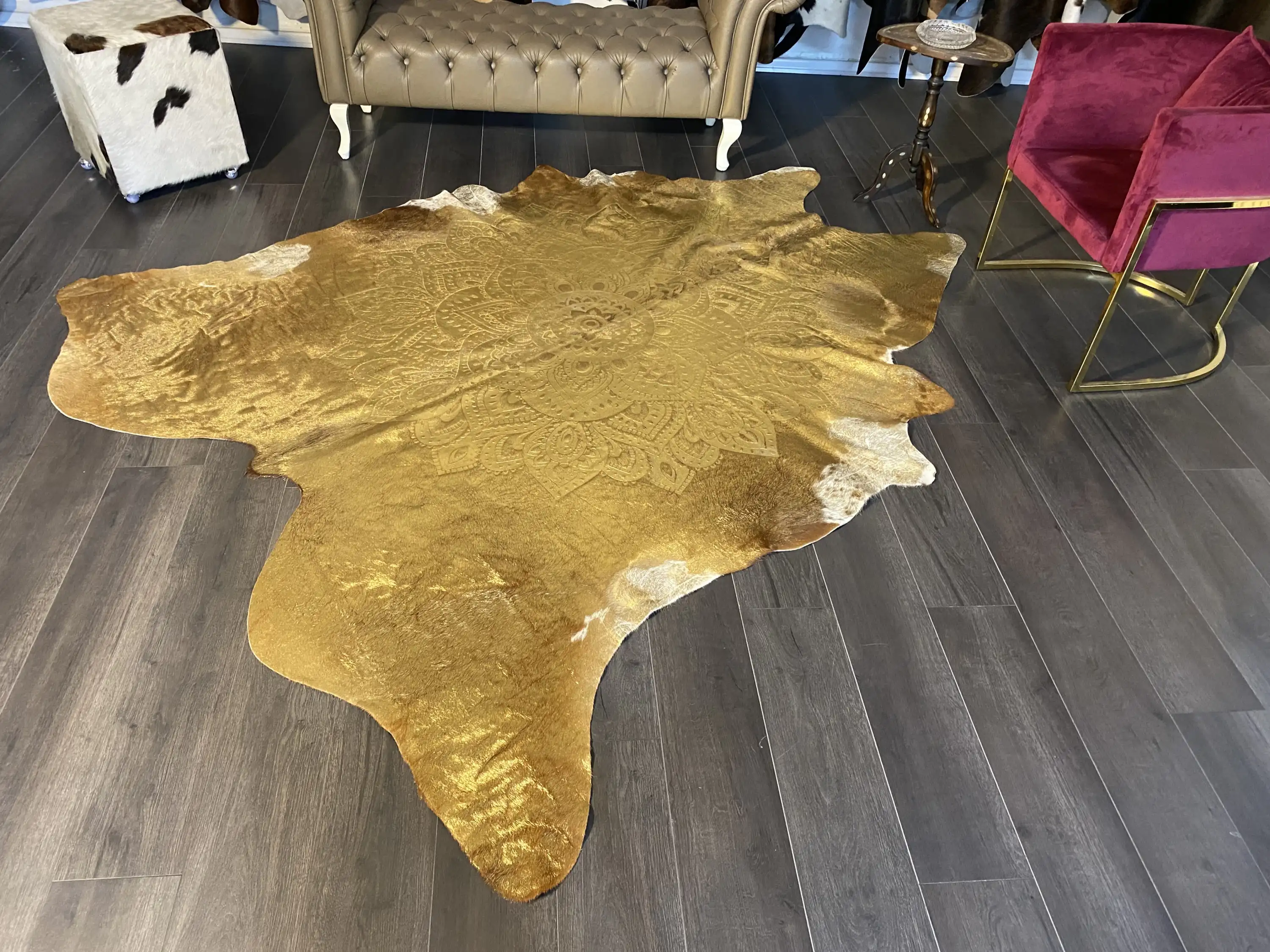 HAKİKİ DERİ DANA POSTU LAZERLİ-VARAKLI 215 x 250 - 1401000009