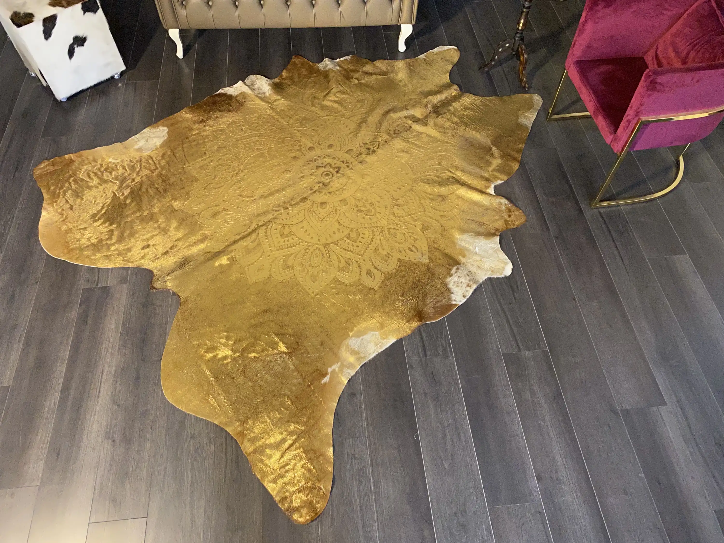 HAKİKİ DERİ DANA POSTU LAZERLİ-VARAKLI 215 x 250 - 1401000009