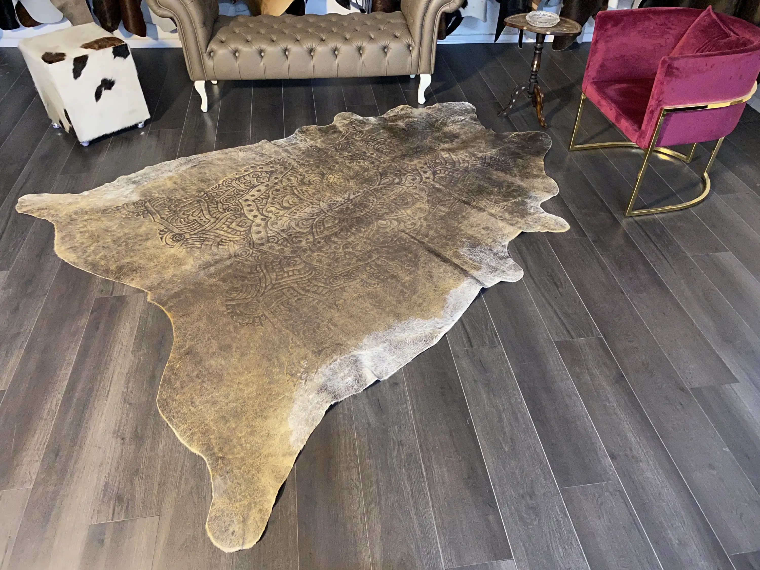 HAKİKİ DERİ DANA POSTU LAZERLİ-VARAKLI 215 x 270 - 1401000006