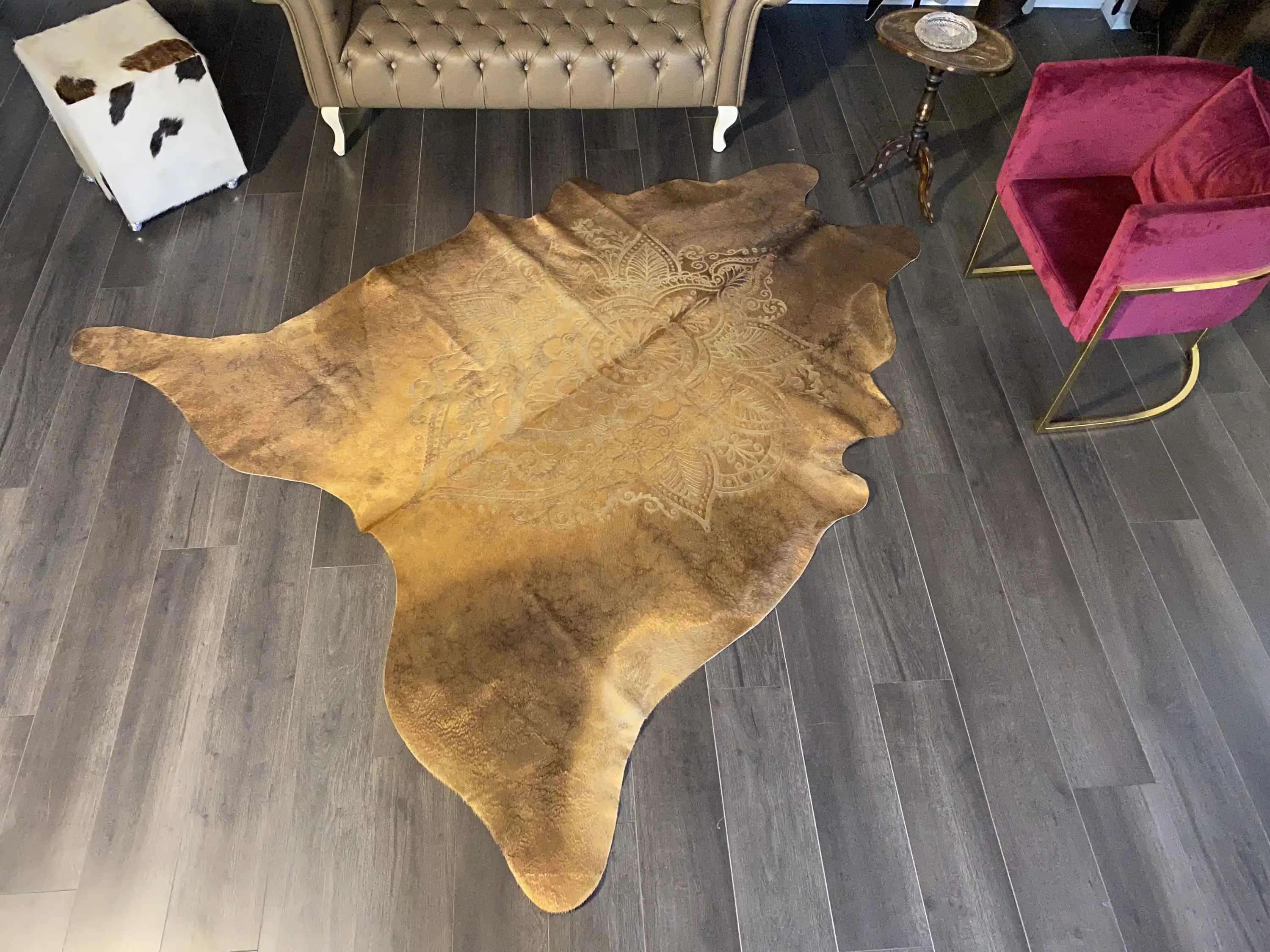 HAKİKİ DERİ DANA POSTU LAZERLİ-VARAKLI 220 x 230 - 1401000045