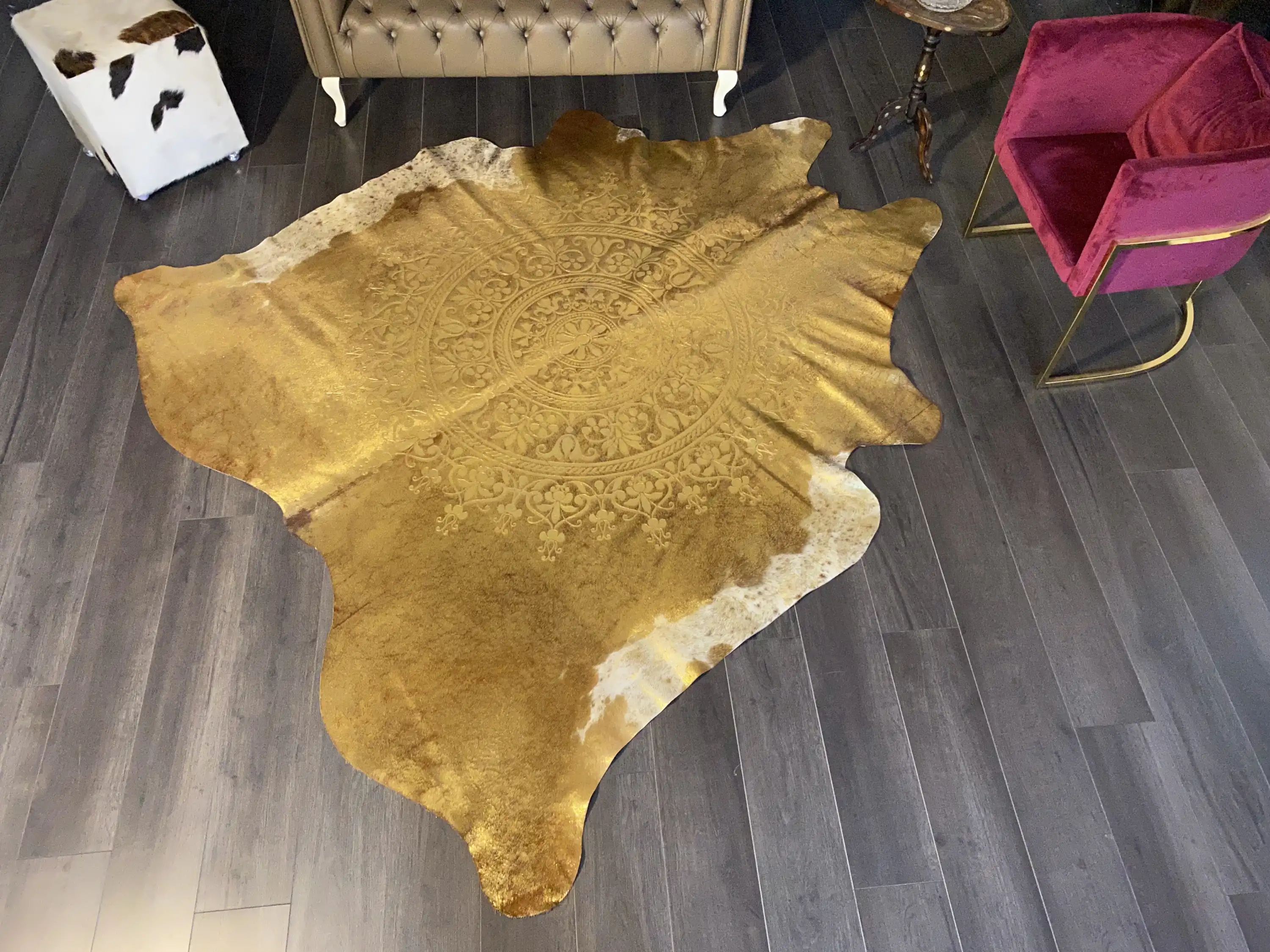 HAKİKİ DERİ DANA POSTU LAZERLİ-VARAKLI 225 x 250 - 1401000035