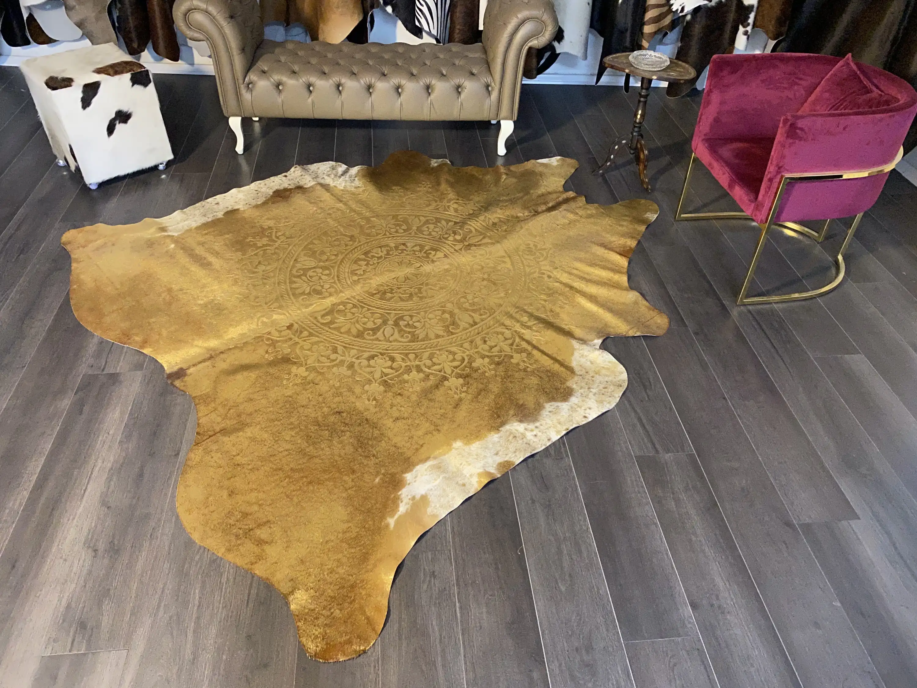 HAKİKİ DERİ DANA POSTU LAZERLİ-VARAKLI 225 x 250 - 1401000035