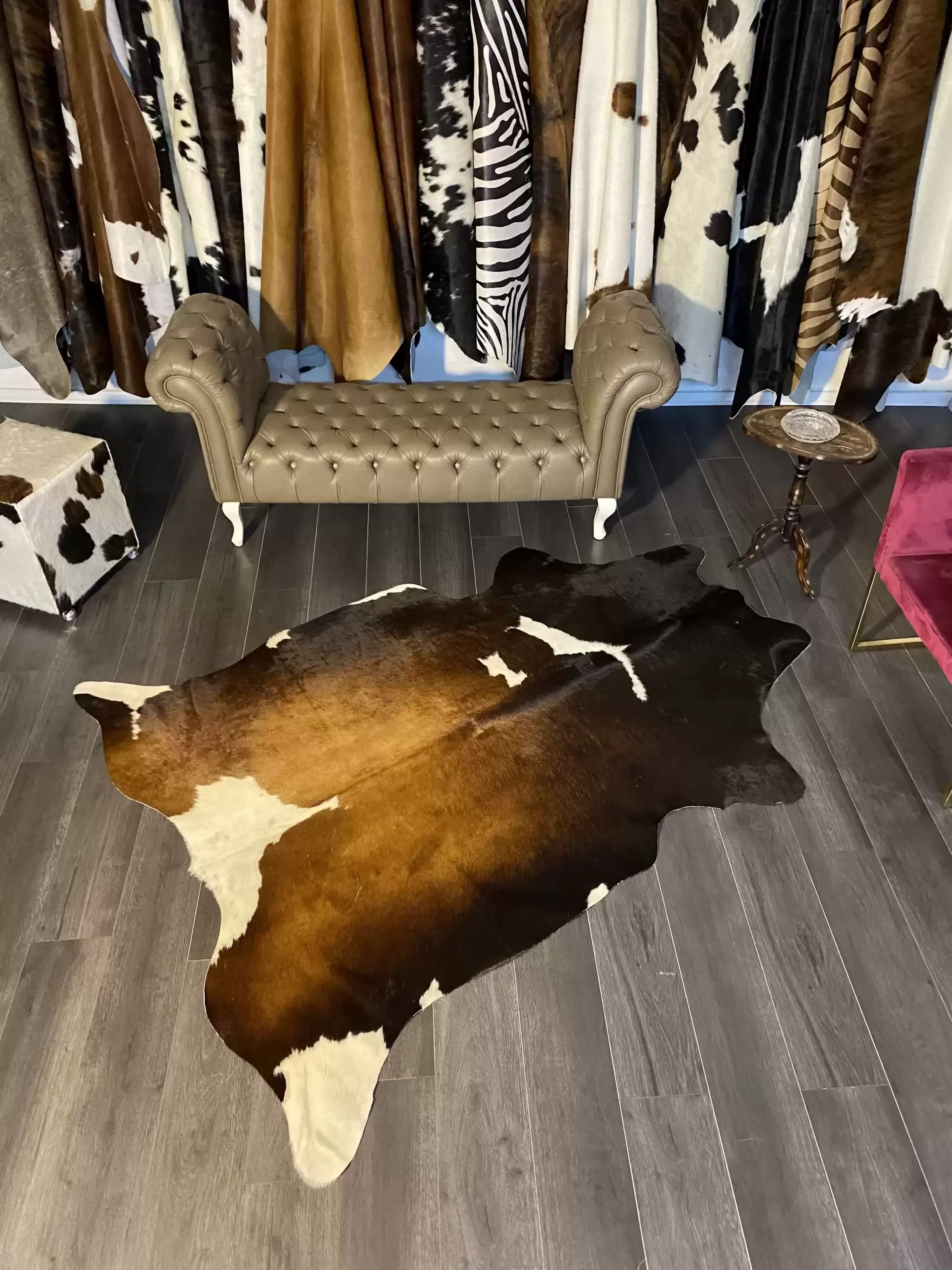 HAKİKİ DERİ DANA POSTU MIX KAHVE 170 x 215 - 1001000168