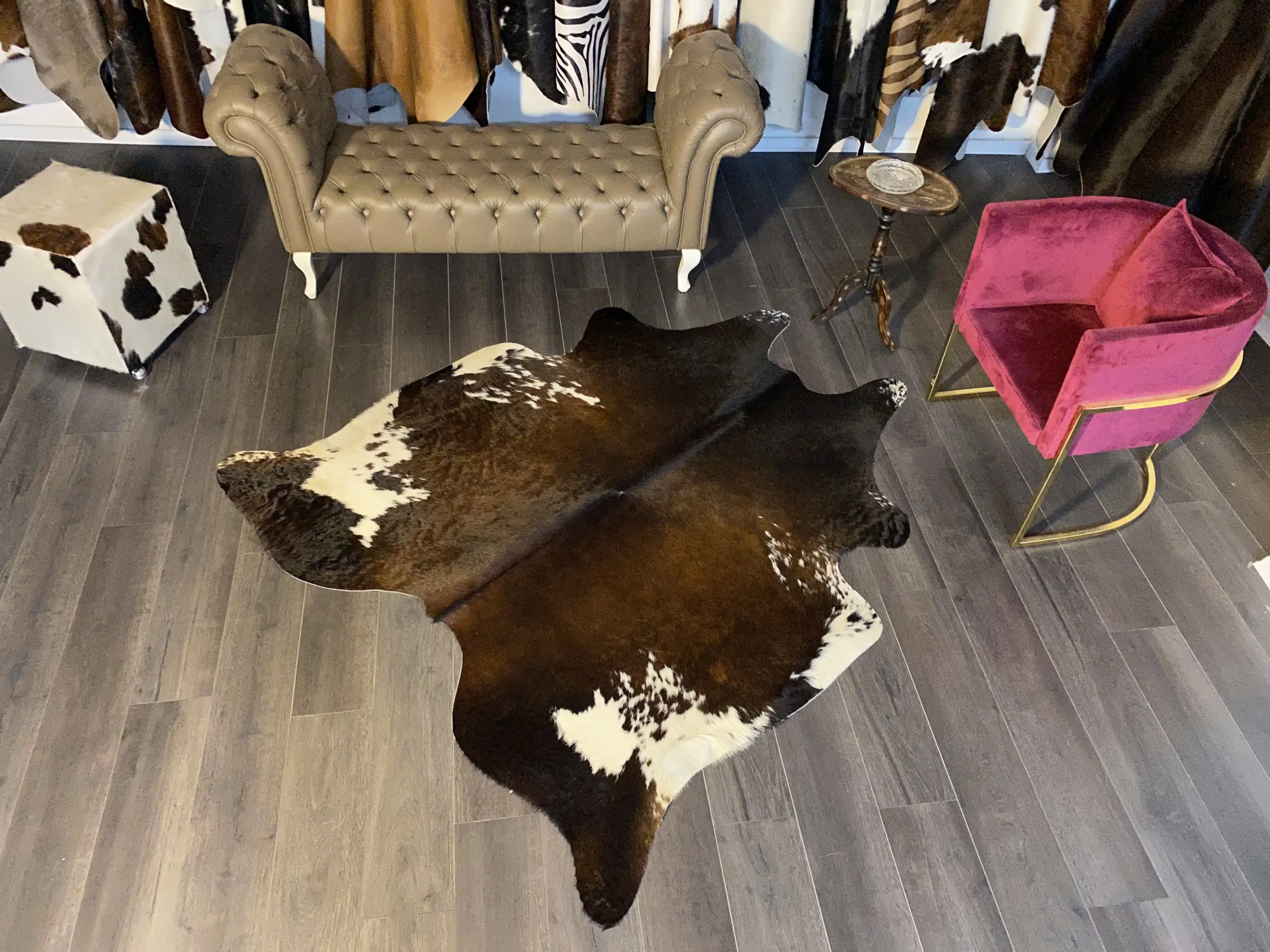 HAKİKİ DERİ DANA POSTU MIX KAHVE 175 x 200 - 1001000124