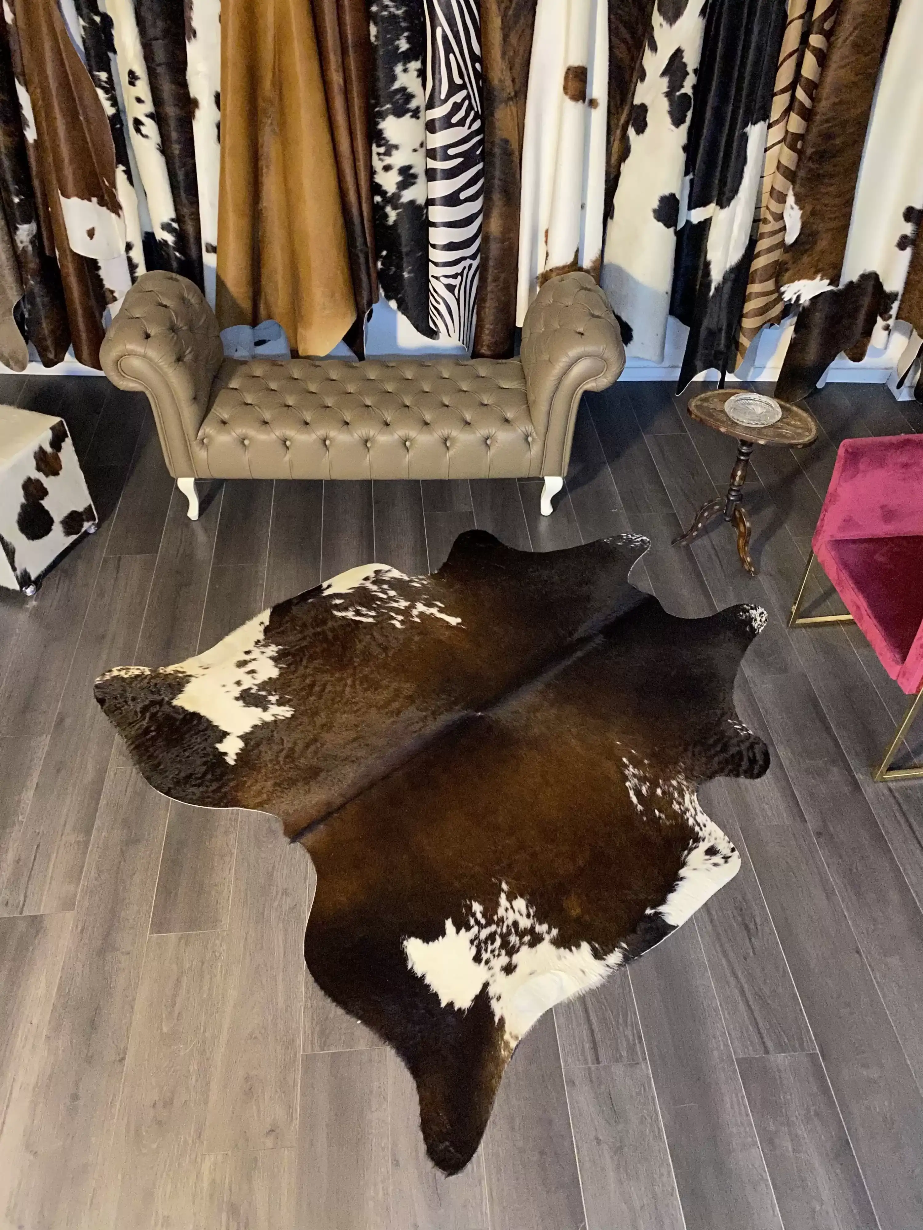 HAKİKİ DERİ DANA POSTU MIX KAHVE 175 x 200 - 1001000124