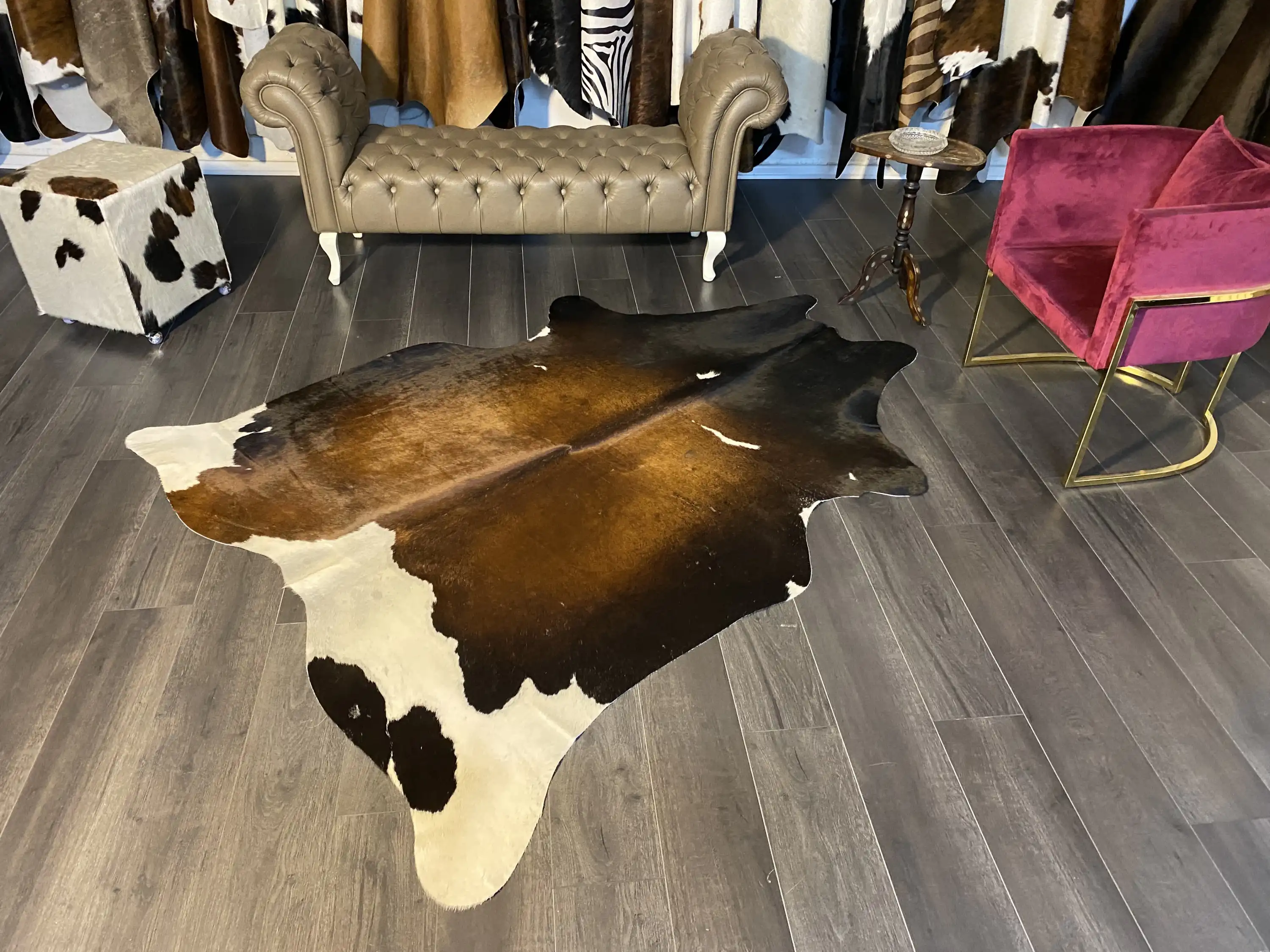 HAKİKİ DERİ DANA POSTU MIX KAHVE 175 x 225 - 1001000154