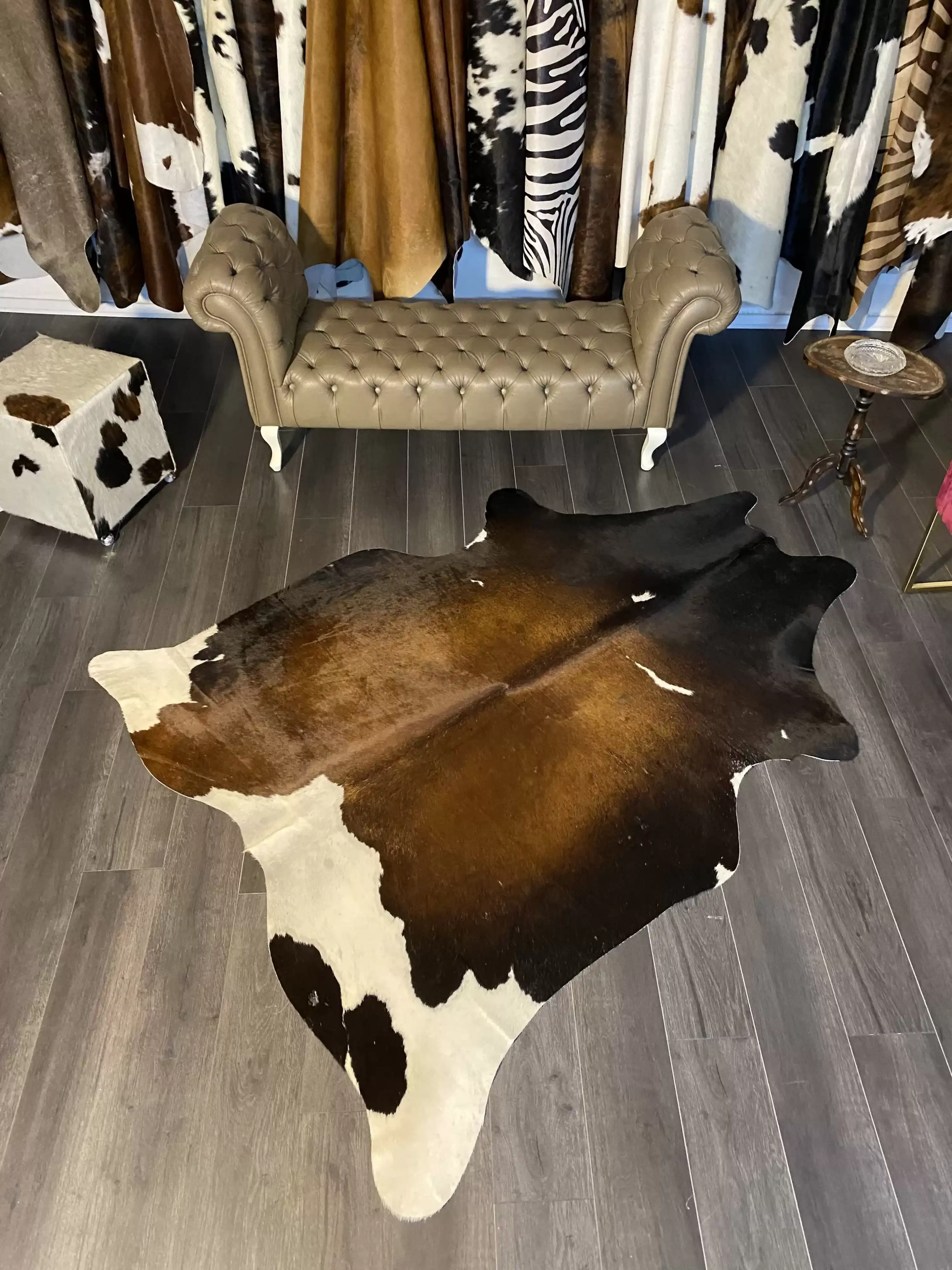 HAKİKİ DERİ DANA POSTU MIX KAHVE 175 x 225 - 1001000154