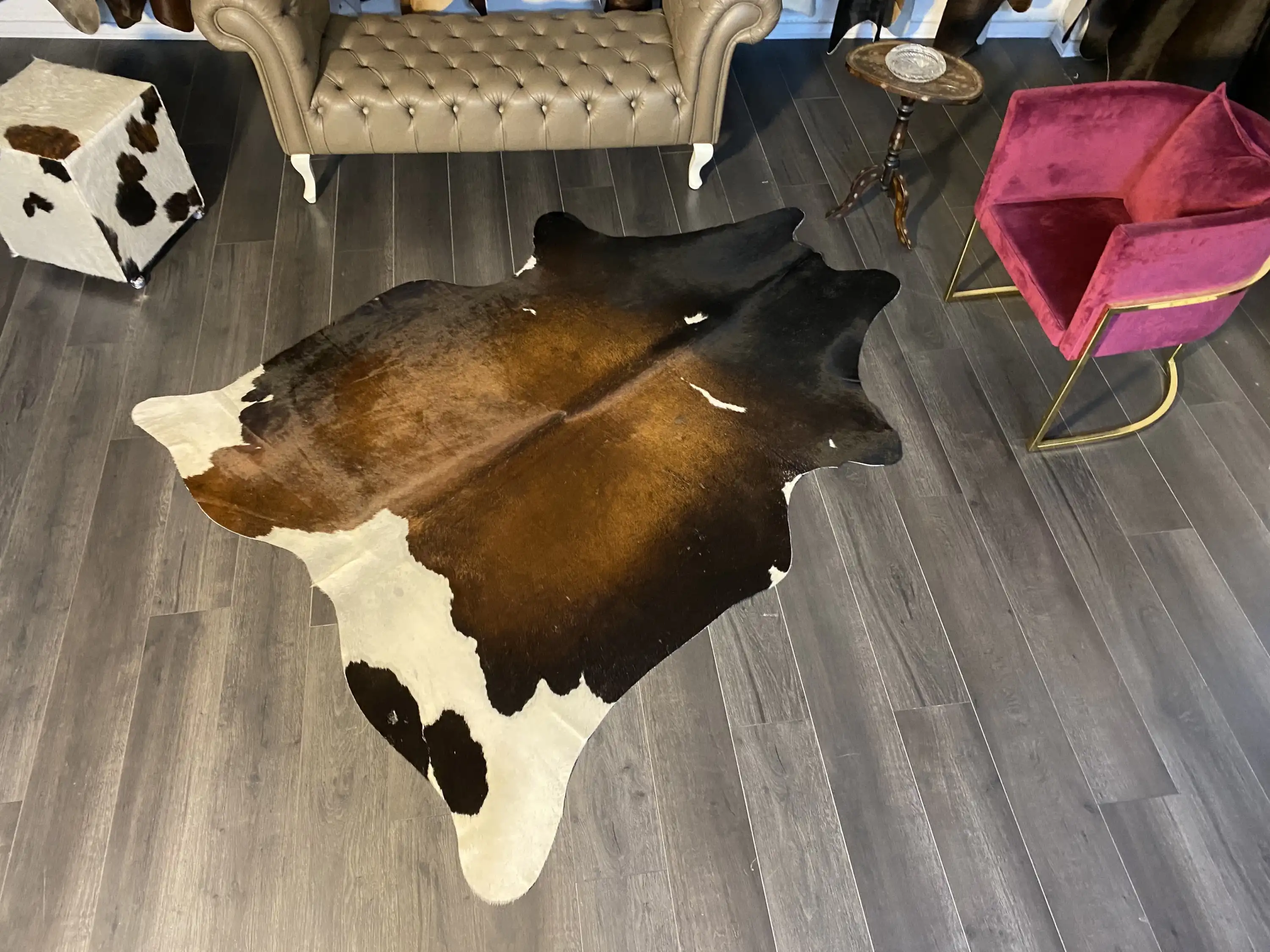 HAKİKİ DERİ DANA POSTU MIX KAHVE 175 x 225 - 1001000154