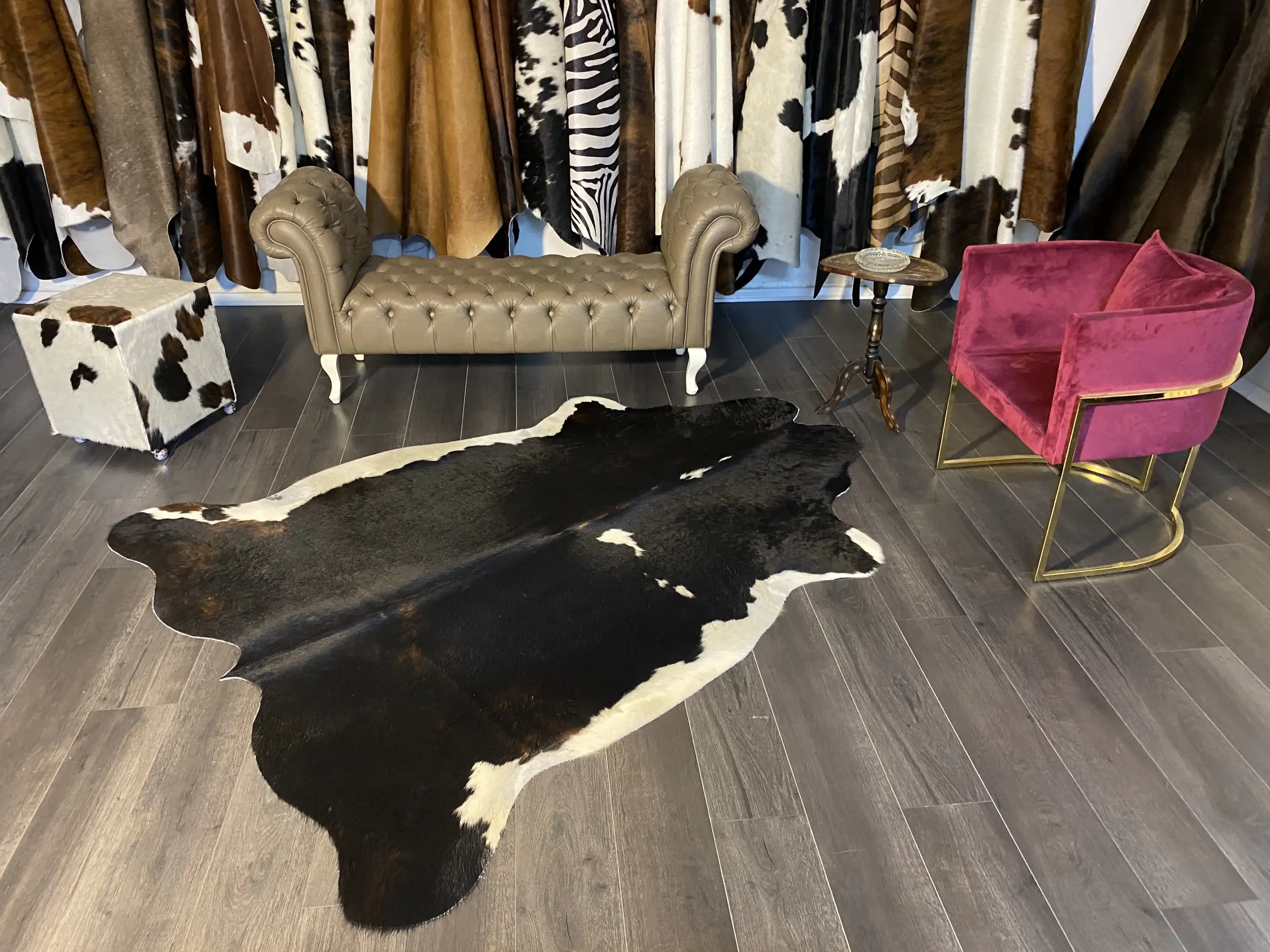 HAKİKİ DERİ DANA POSTU MIX KAHVE 175 x 225 - 1001000165