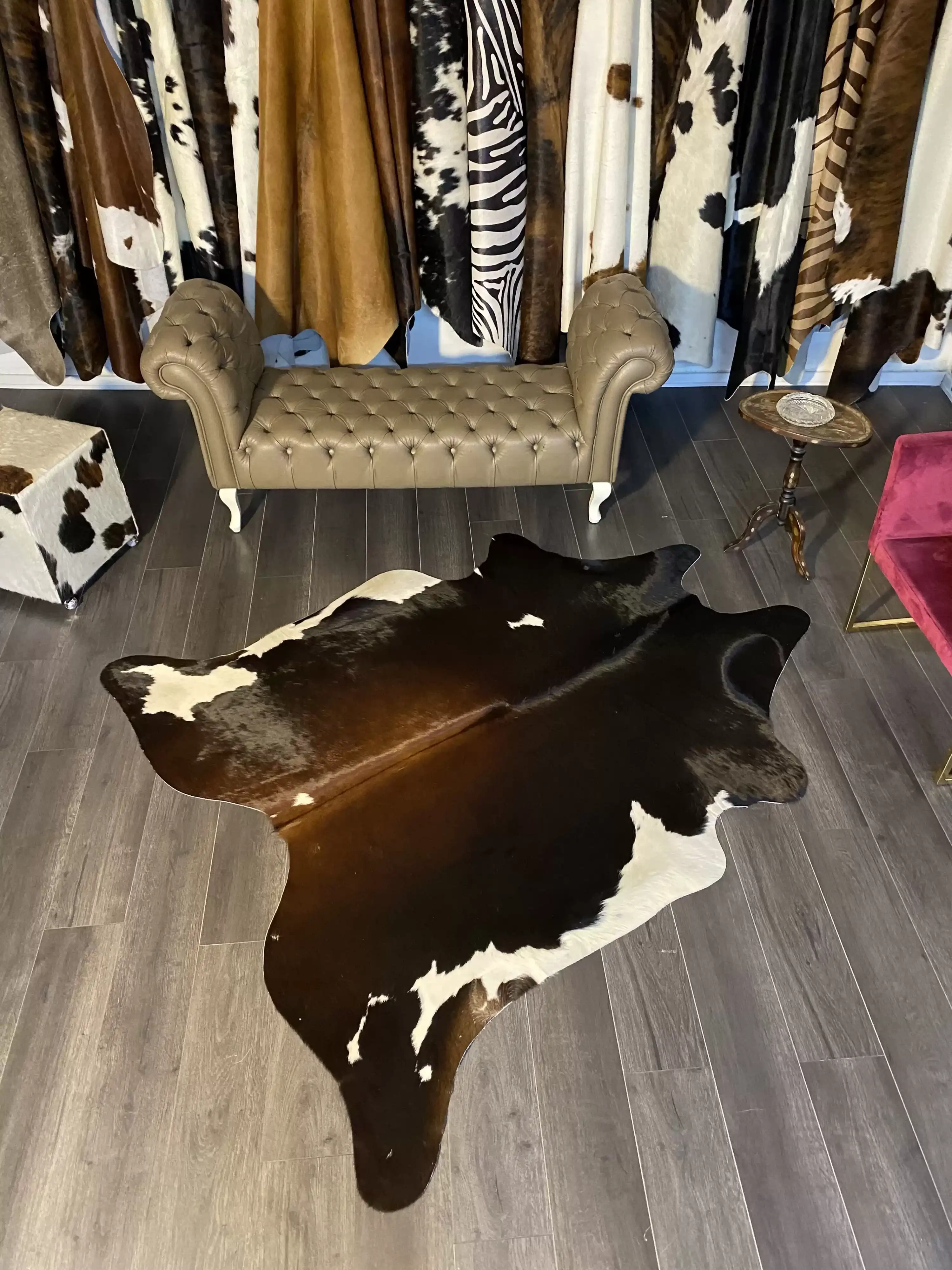 HAKİKİ DERİ DANA POSTU MIX KAHVE 180 x 215 - 1001000132