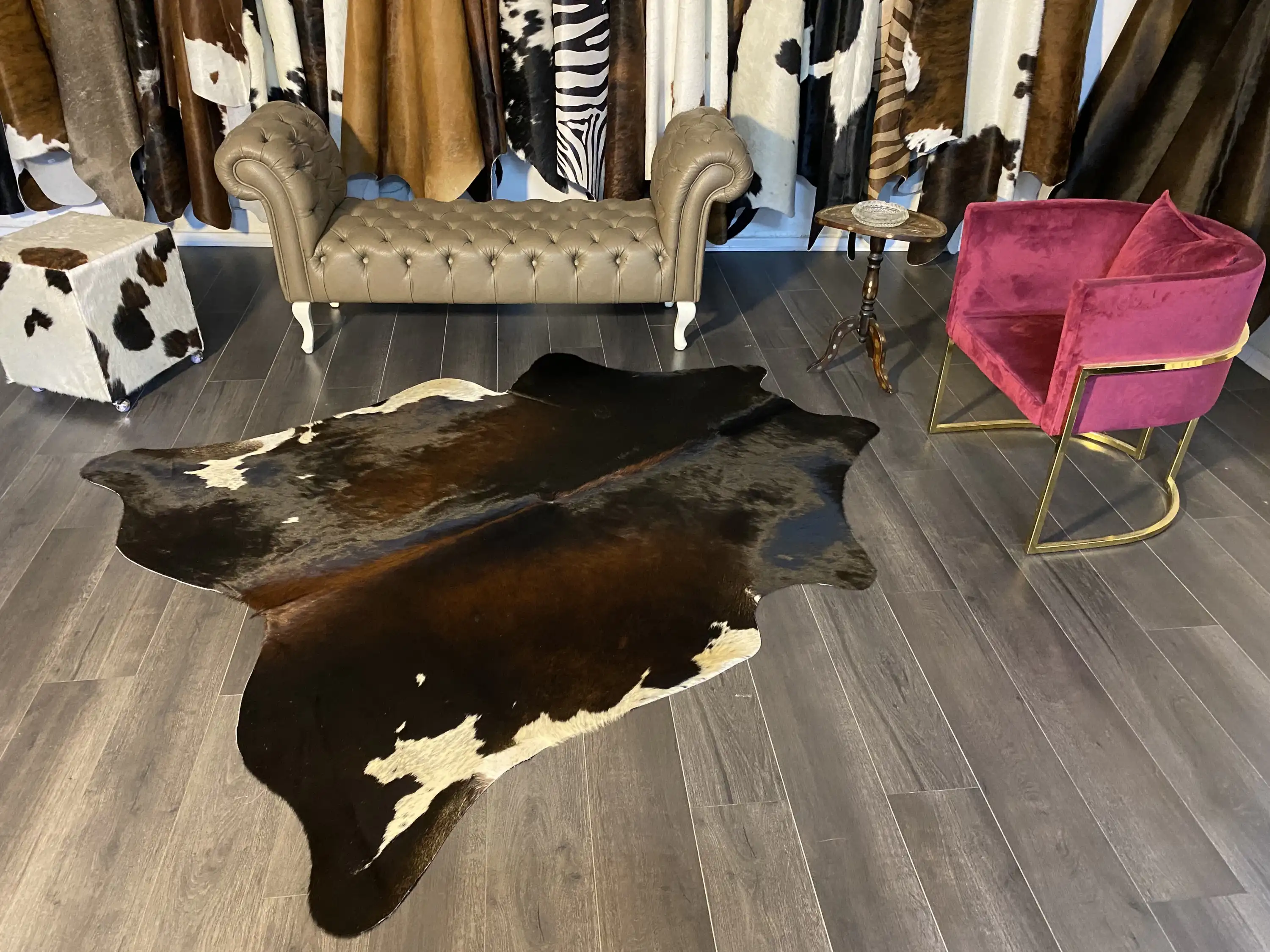 HAKİKİ DERİ DANA POSTU MIX KAHVE 185 x 215 - 1001000164