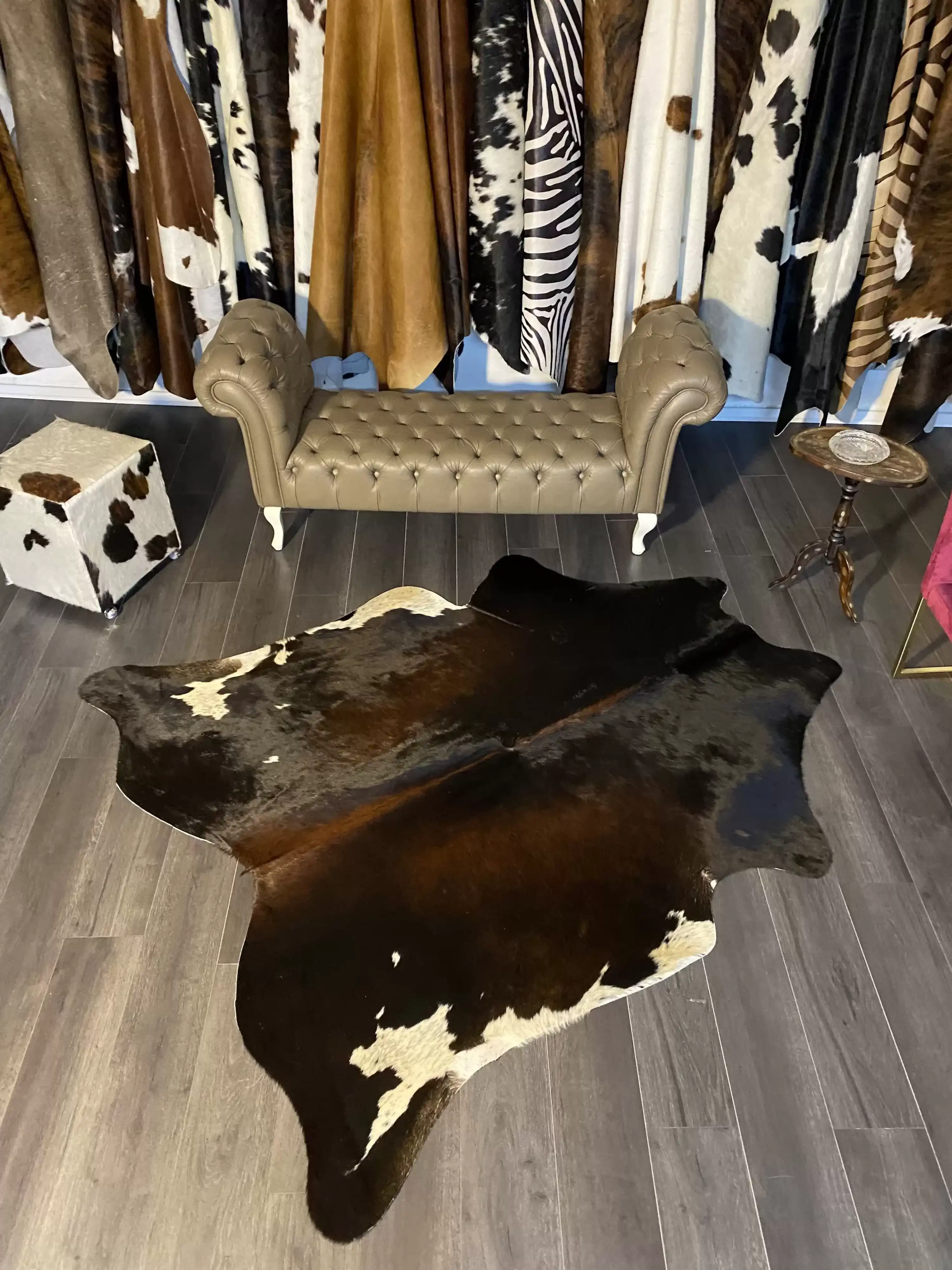 HAKİKİ DERİ DANA POSTU MIX KAHVE 185 x 215 - 1001000164