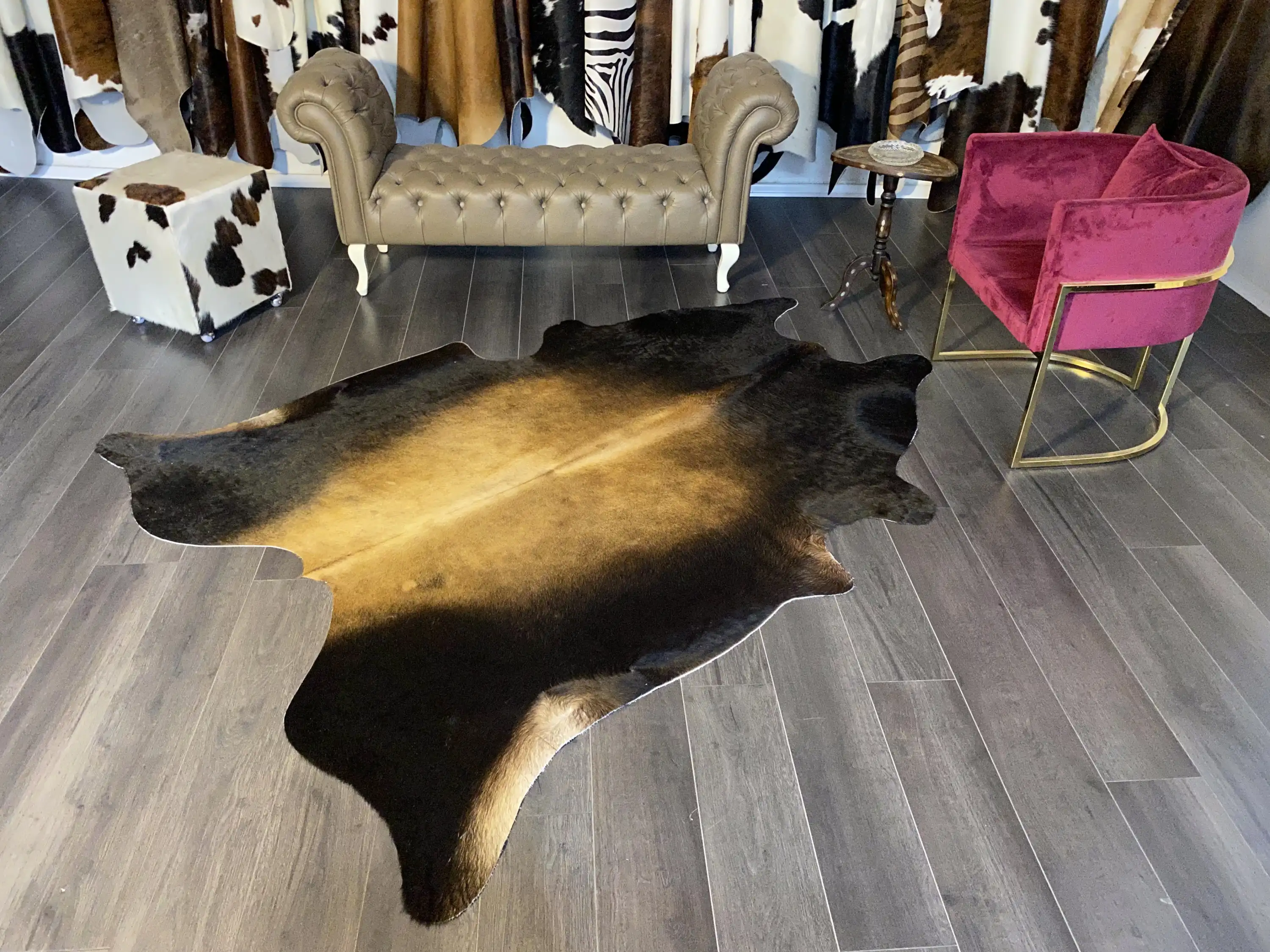 HAKİKİ DERİ DANA POSTU MIX KAHVE 185 x 230 - 1001000112