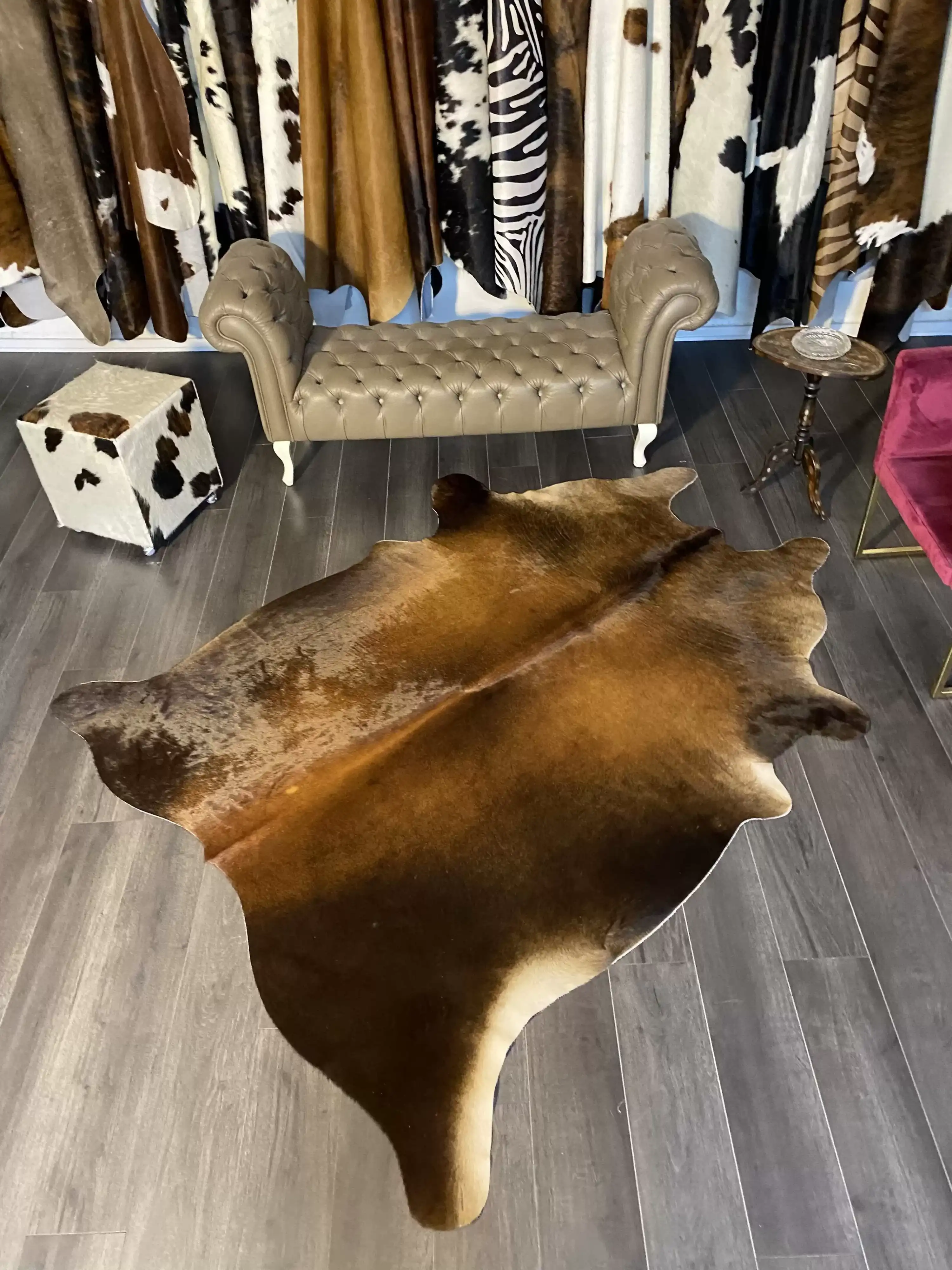 HAKİKİ DERİ DANA POSTU MIX KAHVE 185 x 235 - 1001000067