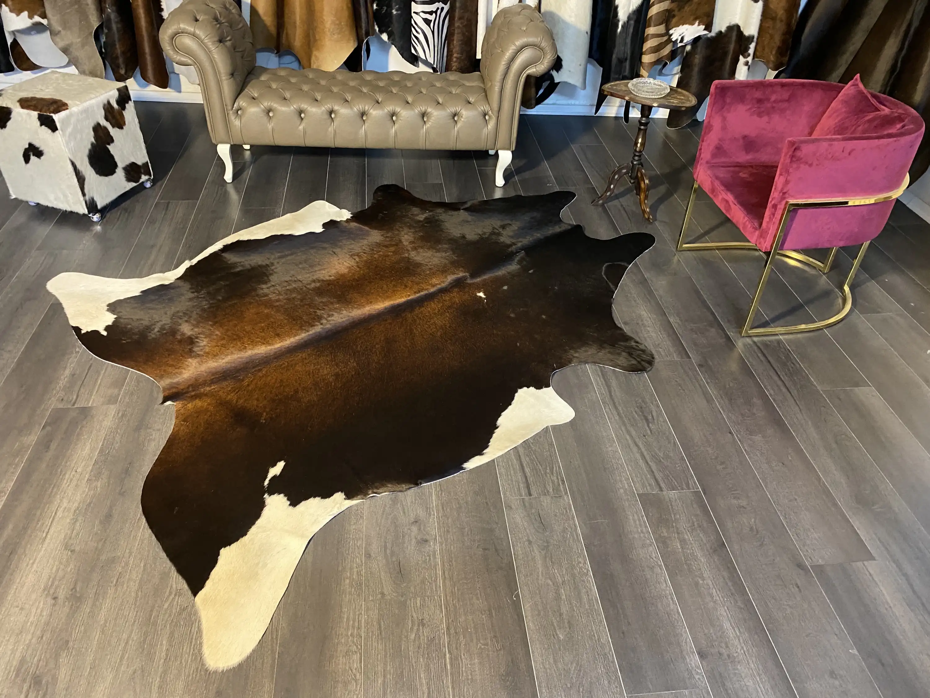 HAKİKİ DERİ DANA POSTU MIX KAHVE 185 x 245 - 1001000184