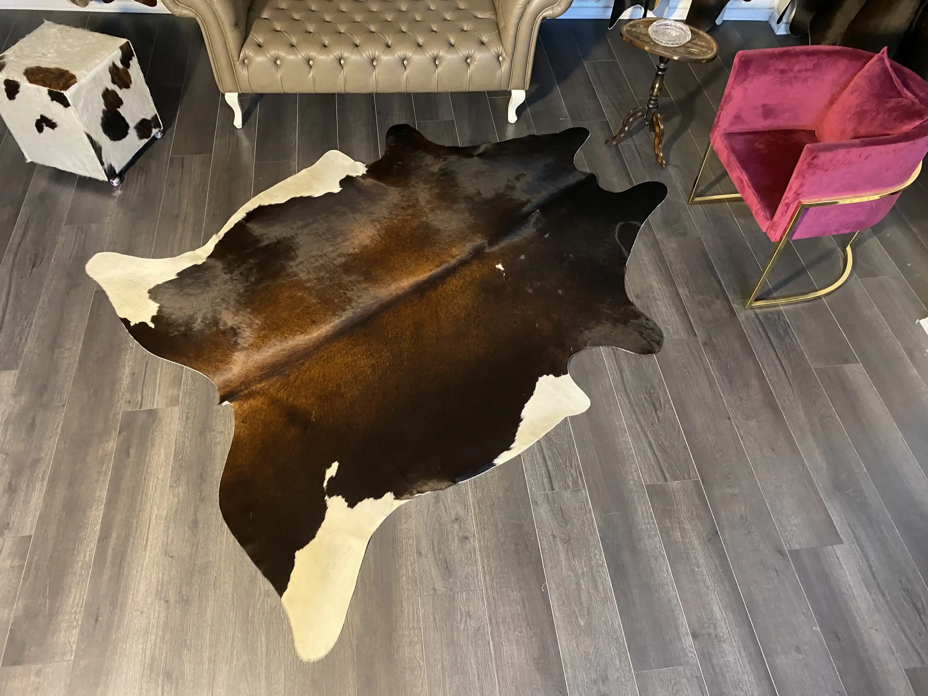 HAKİKİ DERİ DANA POSTU MIX KAHVE 185 x 245 - 1001000184