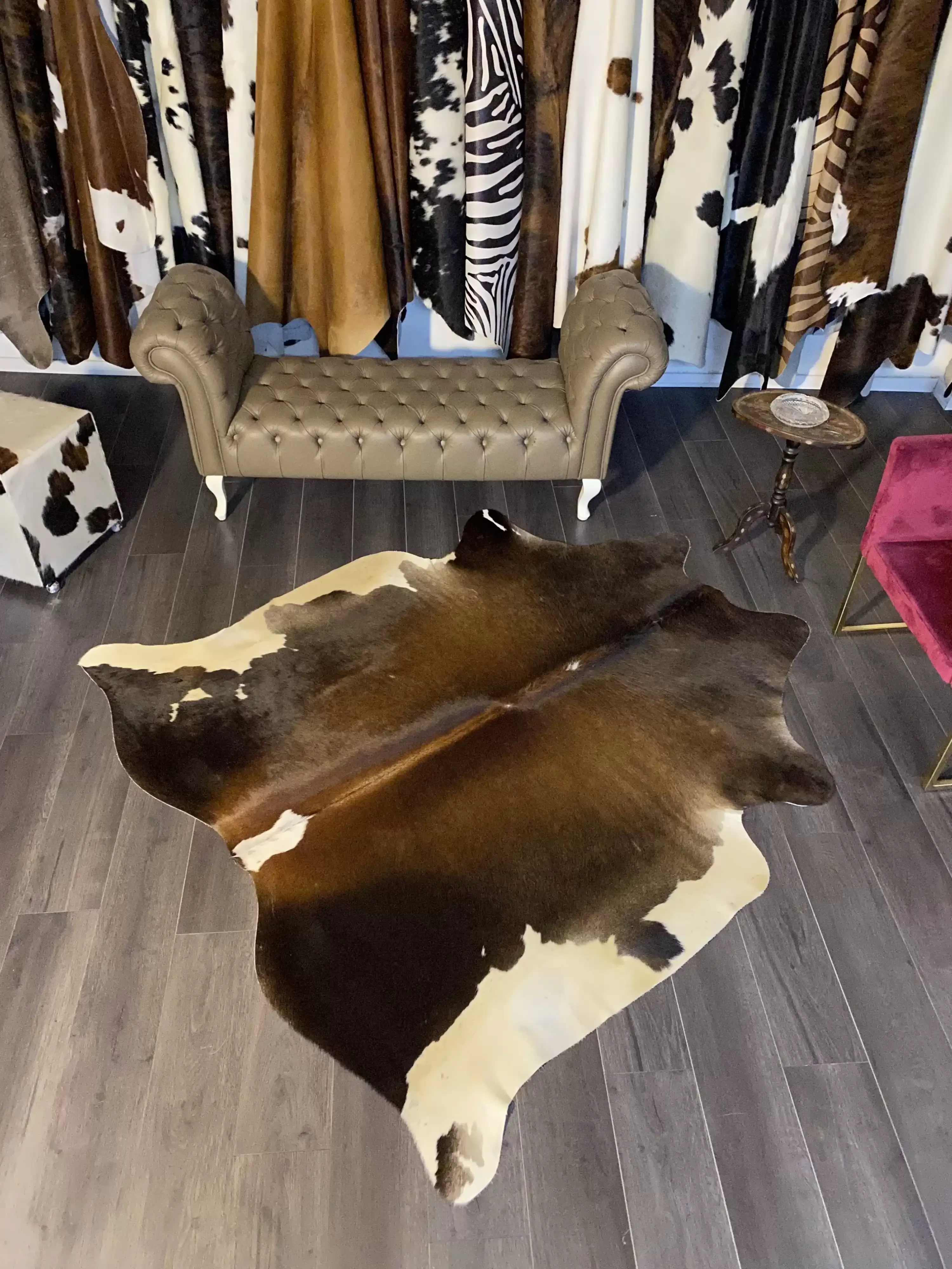 HAKİKİ DERİ DANA POSTU MIX KAHVE 190 x 200 - 1001000120