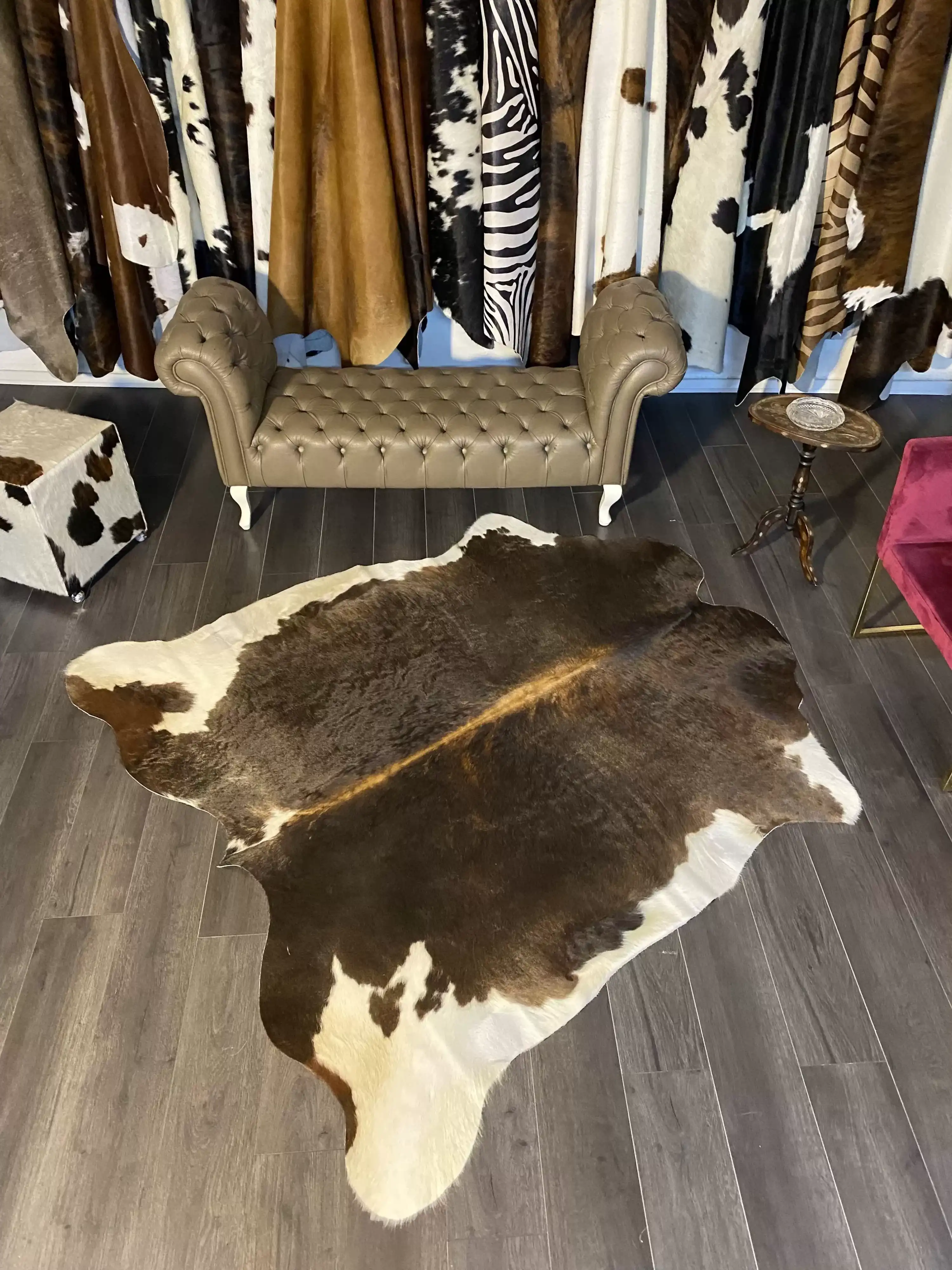 HAKİKİ DERİ DANA POSTU MIX KAHVE 190 x 205 - 1001000169