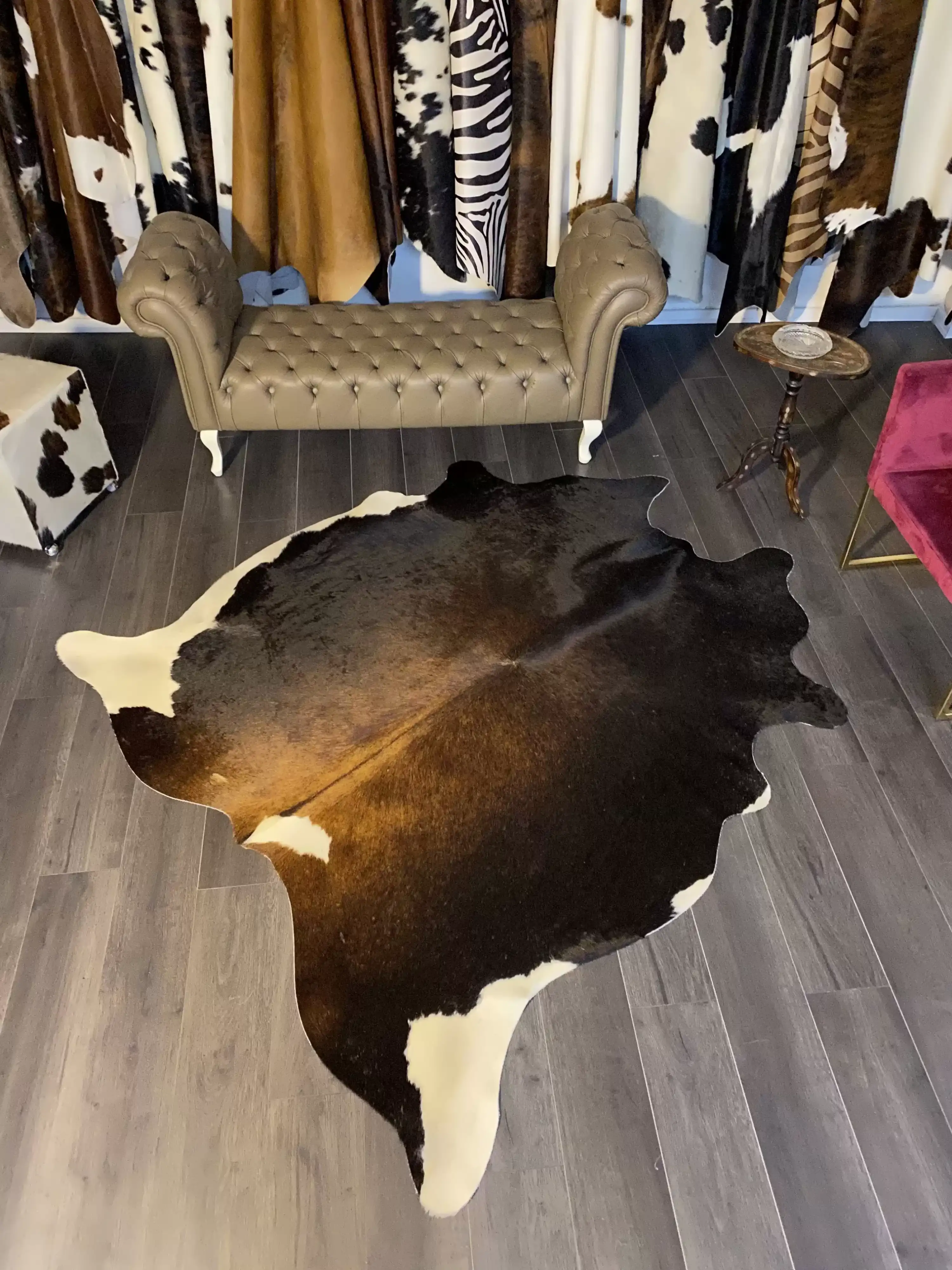 HAKİKİ DERİ DANA POSTU MIX KAHVE 190 x 215 - 1001000126