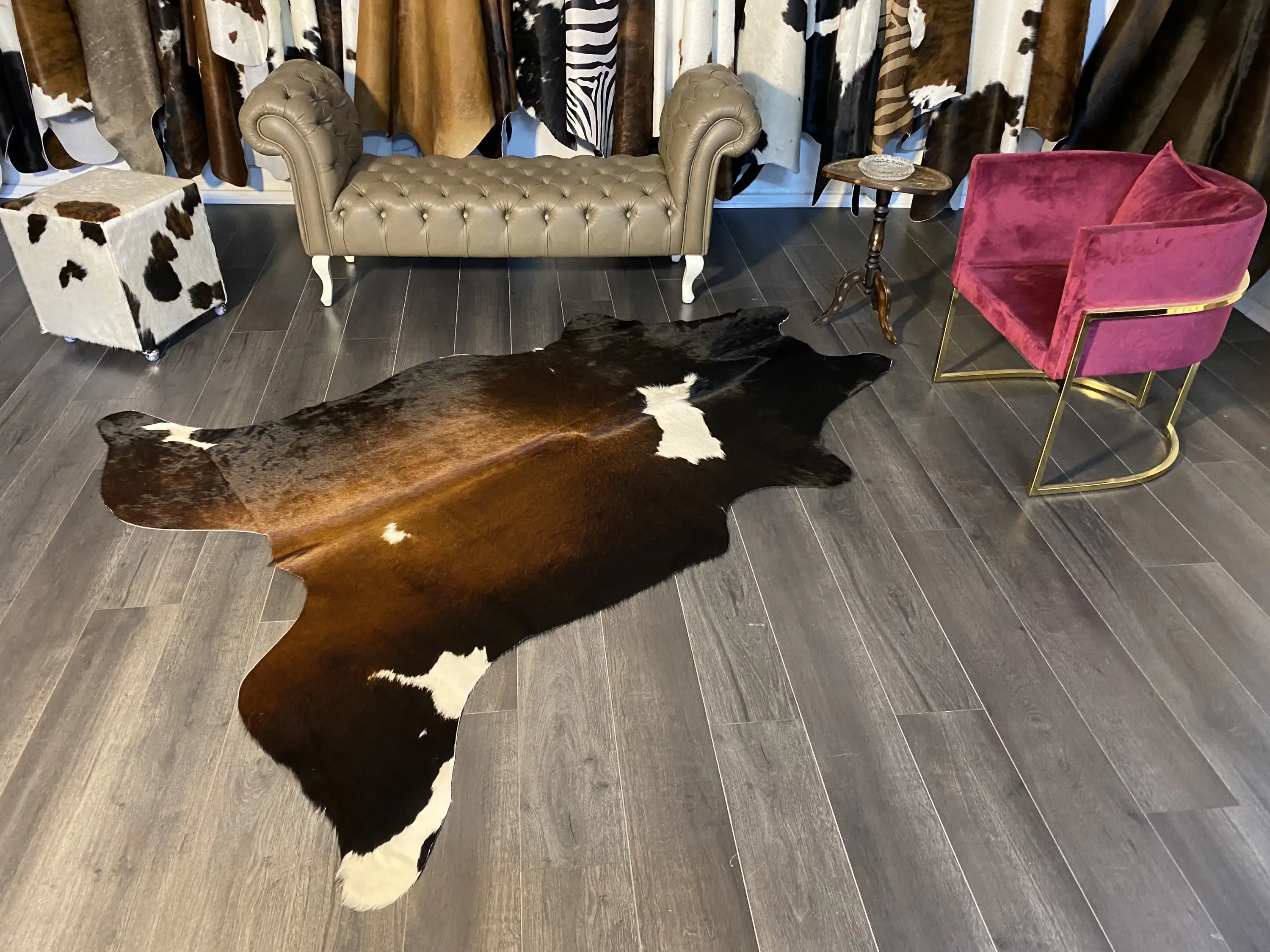 HAKİKİ DERİ DANA POSTU MIX KAHVE 190 x 235 - 1001000182