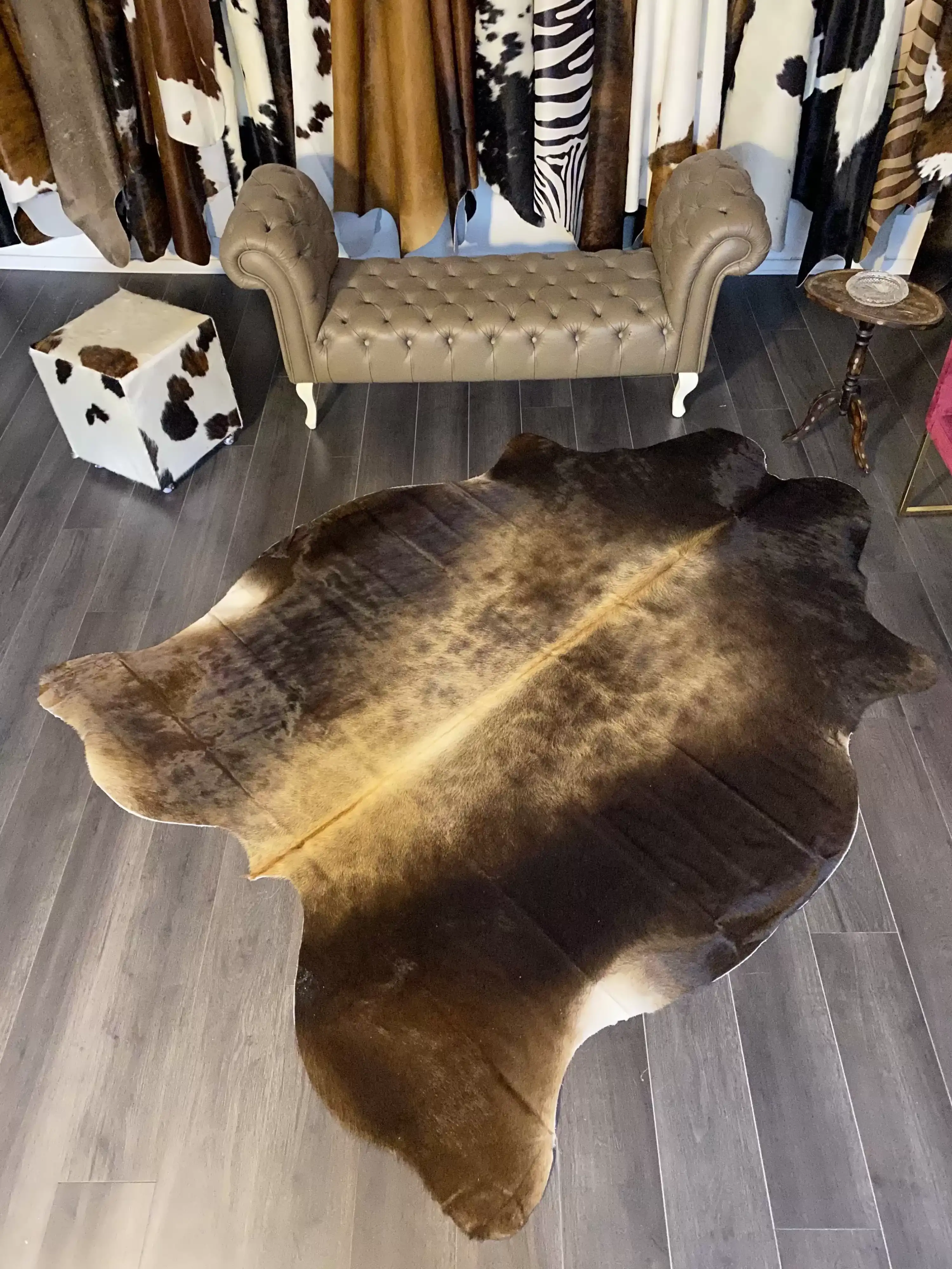 HAKİKİ DERİ DANA POSTU MIX KAHVE 190 x 240 - 1001000101