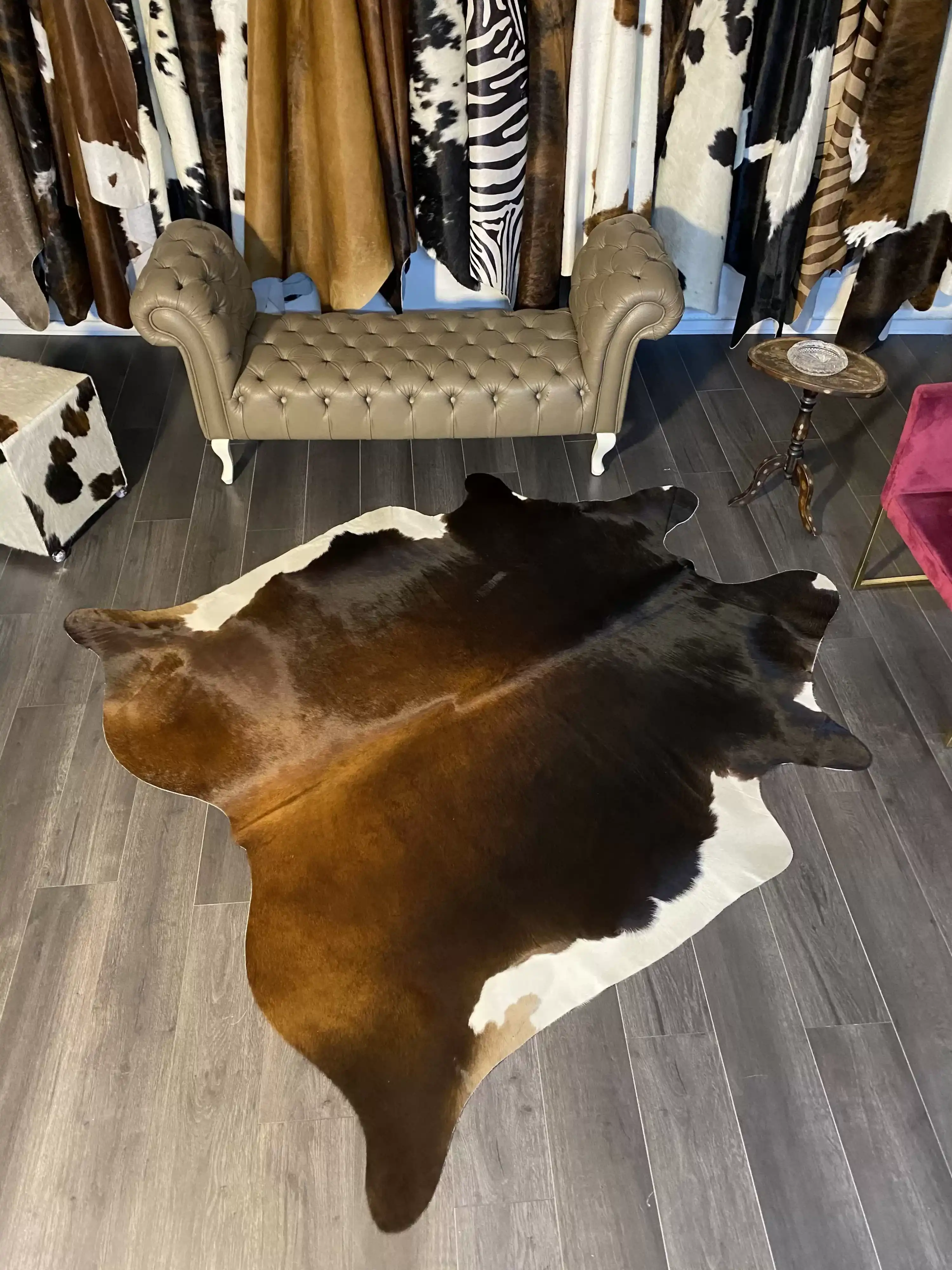 HAKİKİ DERİ DANA POSTU MIX KAHVE 195 x 220 - 1001000147