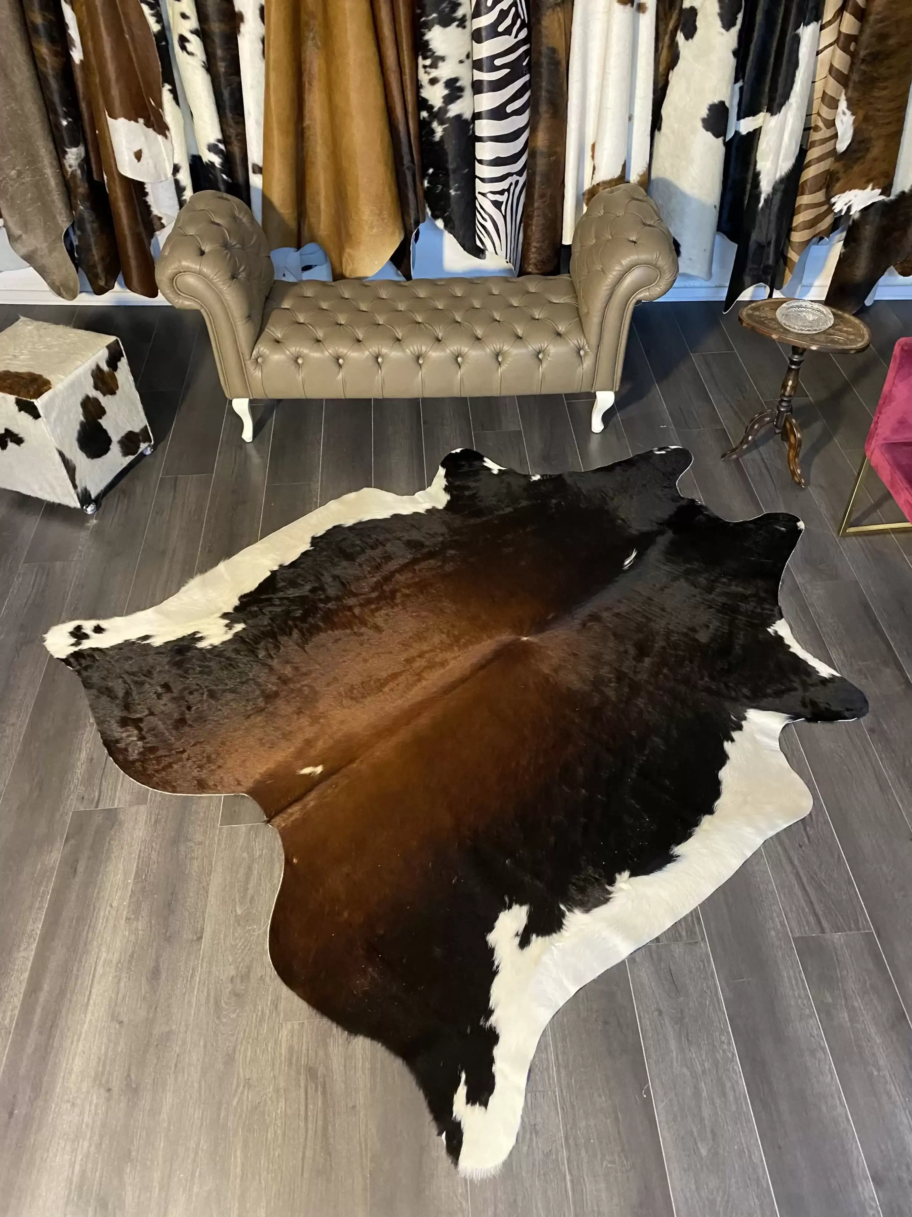 HAKİKİ DERİ DANA POSTU MIX KAHVE 195 x 220 - 1001000189